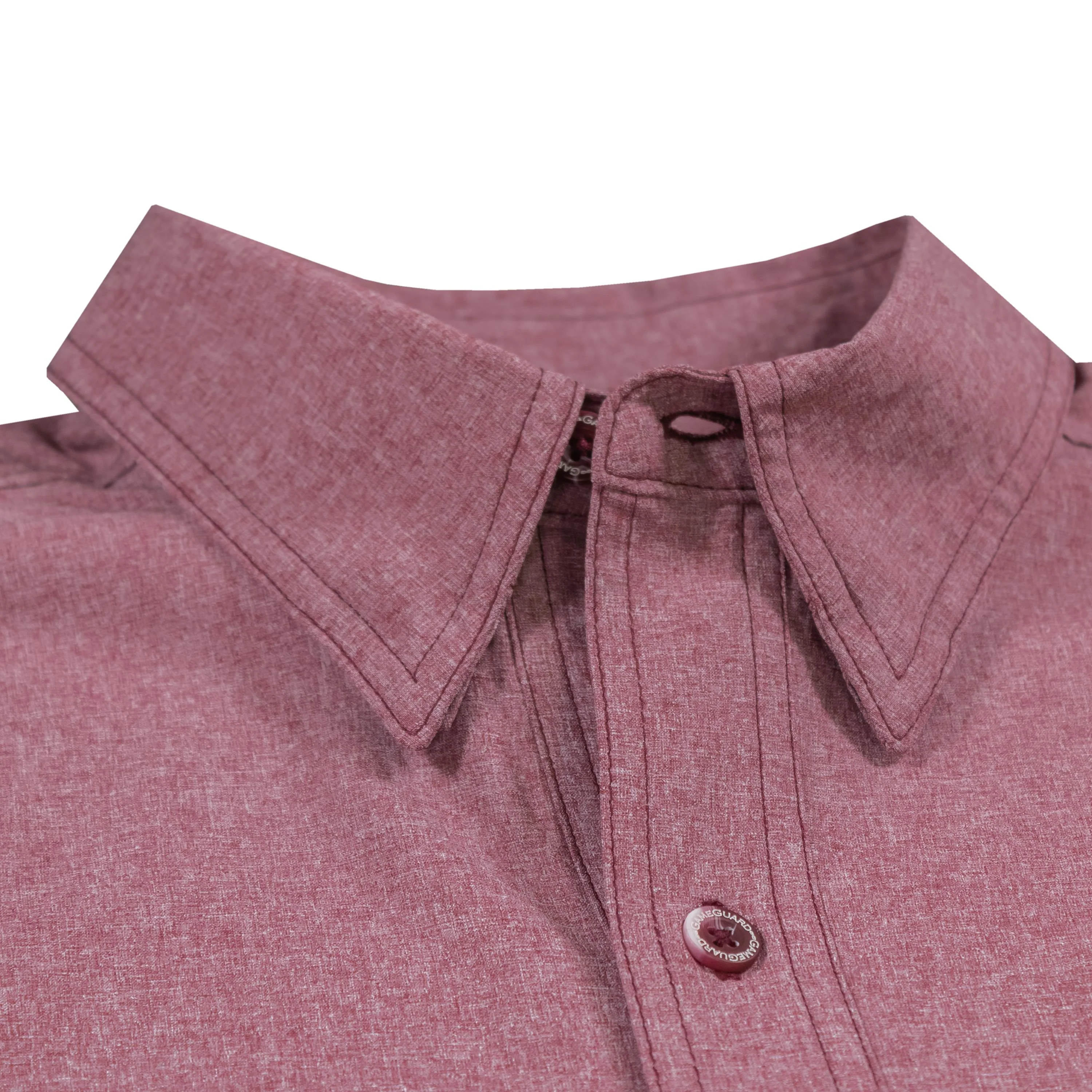 Maroon GameGuard MicroTek Button Down Shirt - Image 4