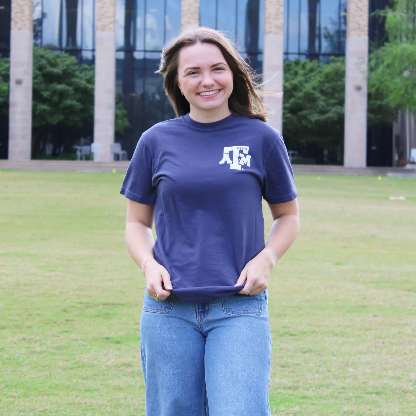 Texas A&M Blue & Orange Star T-Shirt - Image 2