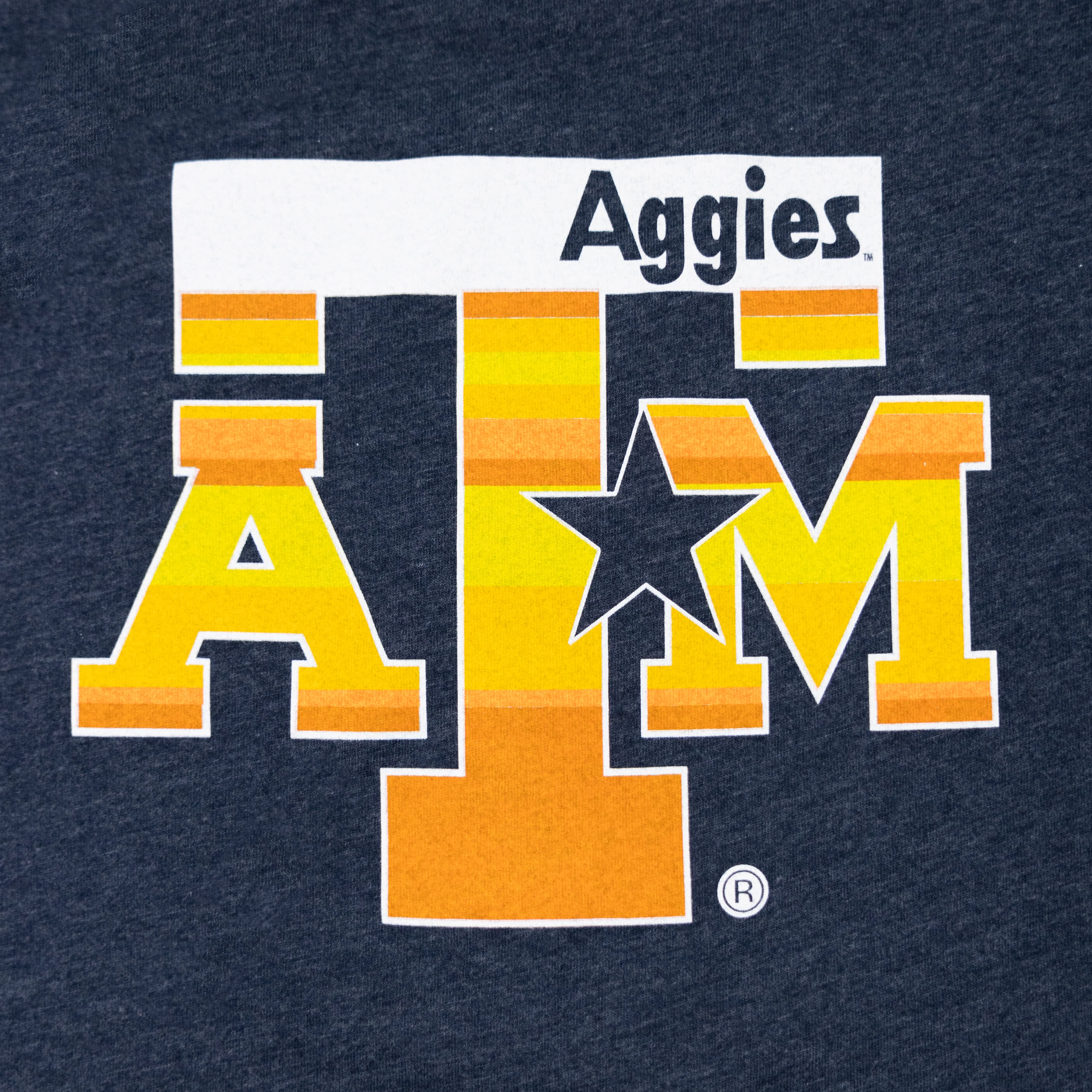 Texas A&M Blue & Orange Star T-Shirt - Image 3