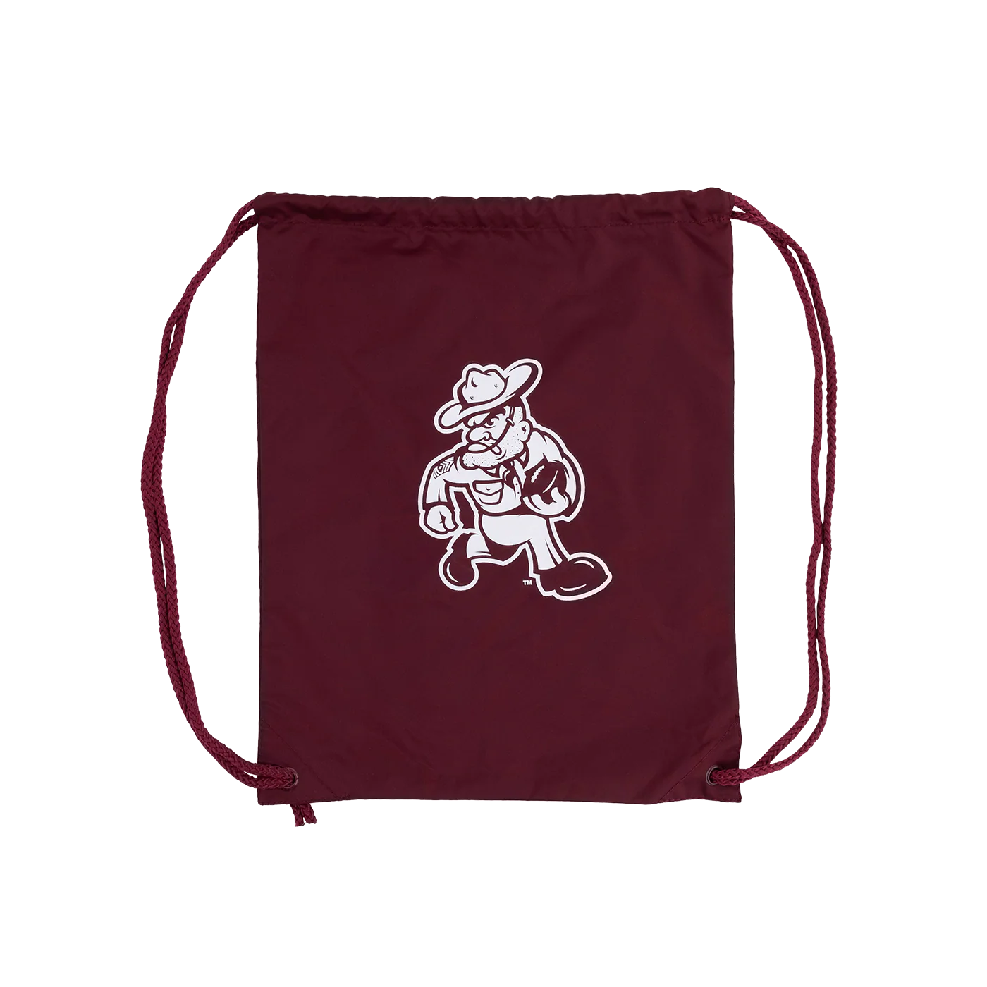 Ol' Sarge Football Drawstring Bag - Maroon