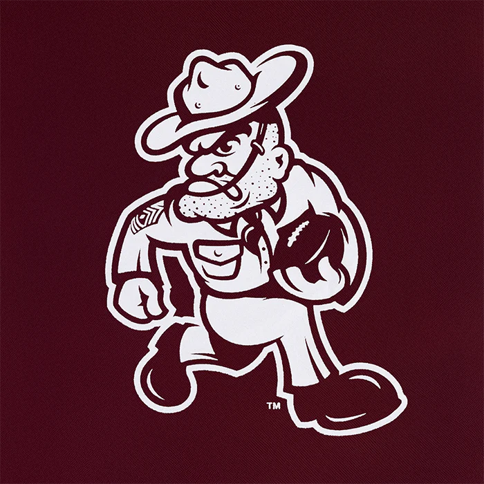 Ol' Sarge Football Drawstring Bag - Maroon - Image 3