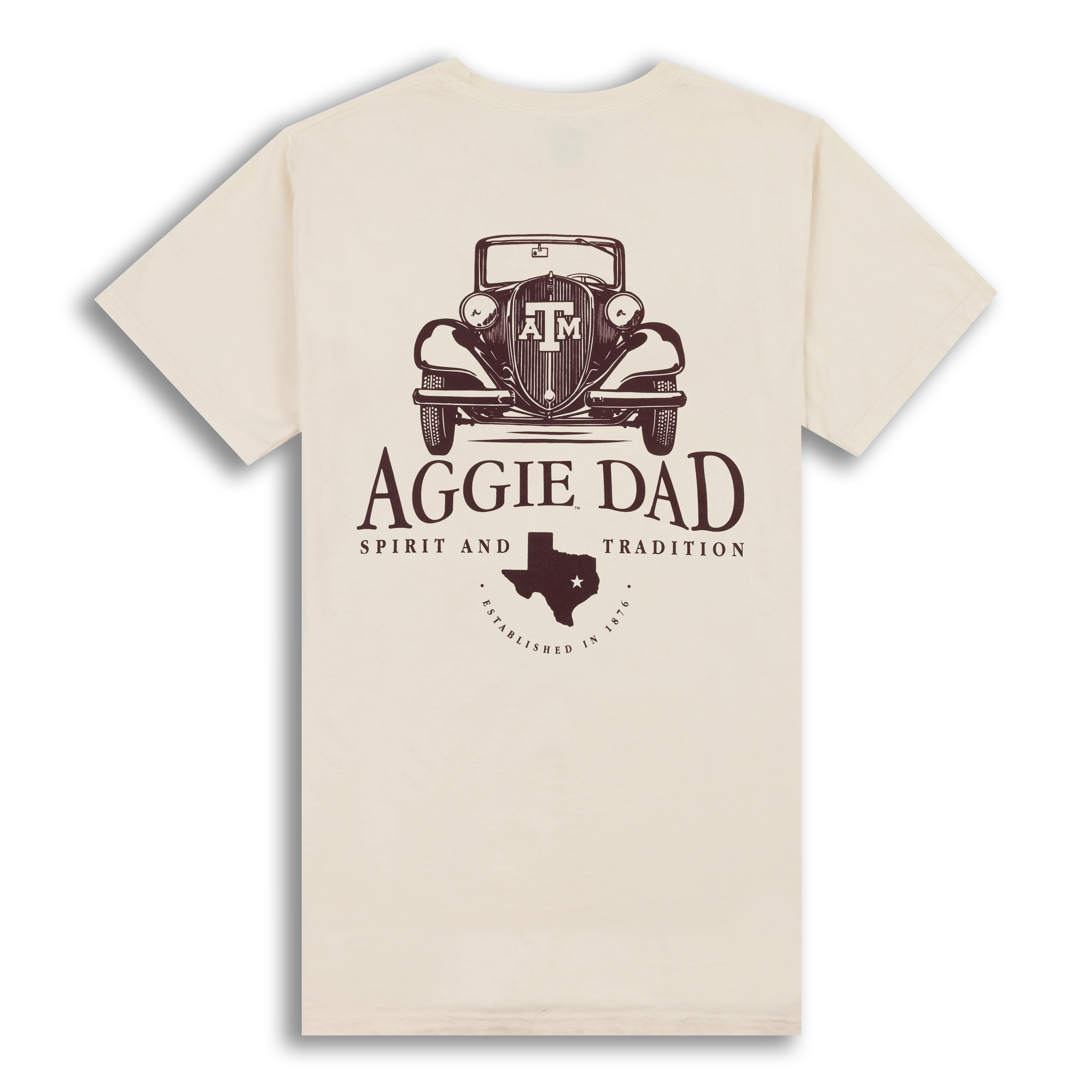Texas A&M Aggie Dad Vintage Car T-Shirt
