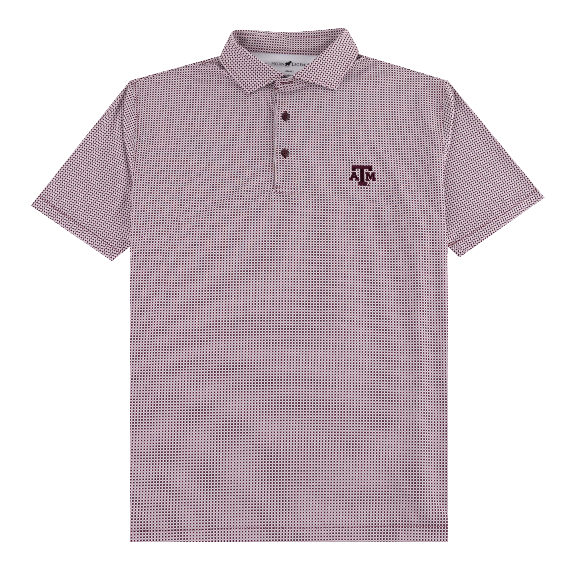 Texas A&M Gingham Performance Polo