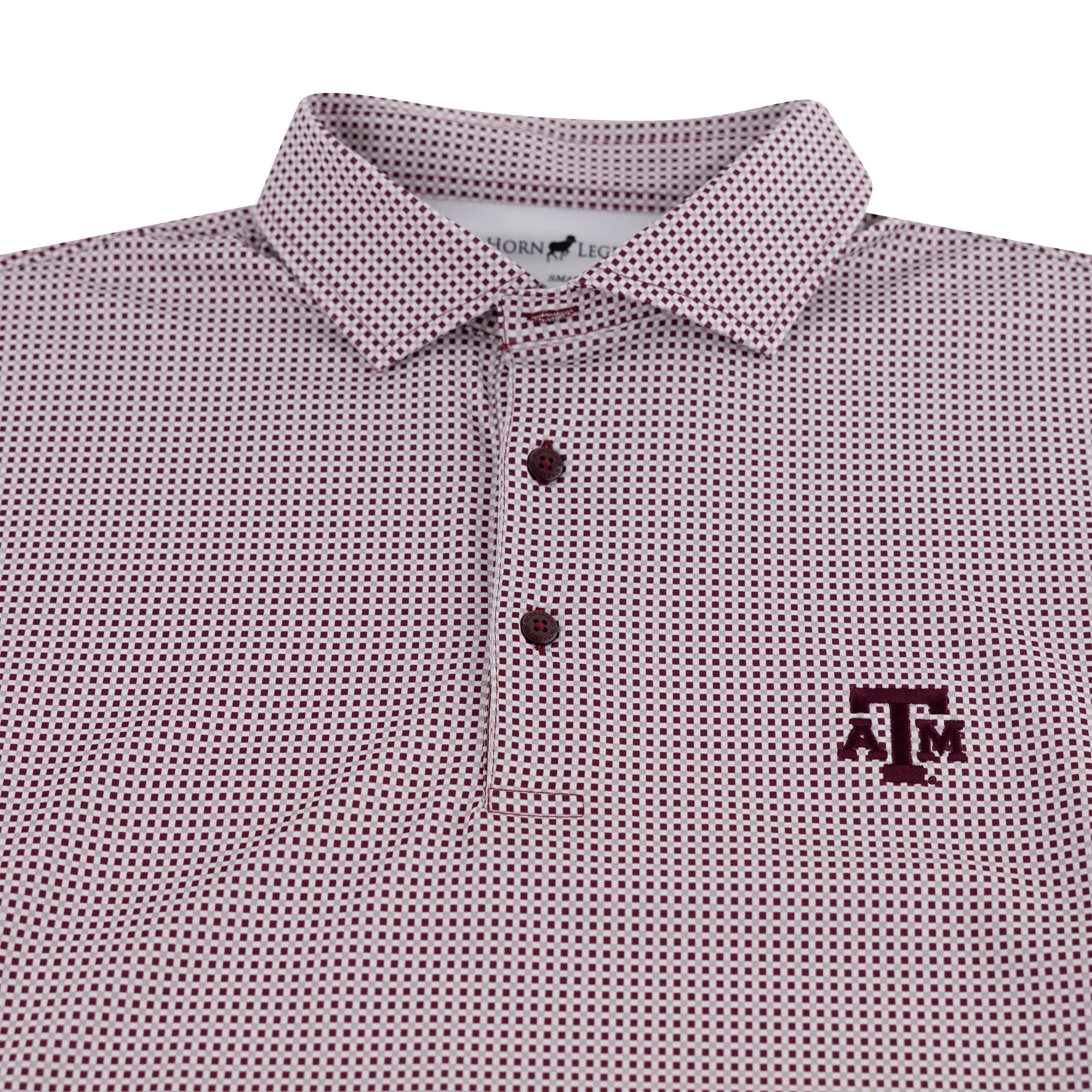 Texas A&M Gingham Performance Polo - Image 2