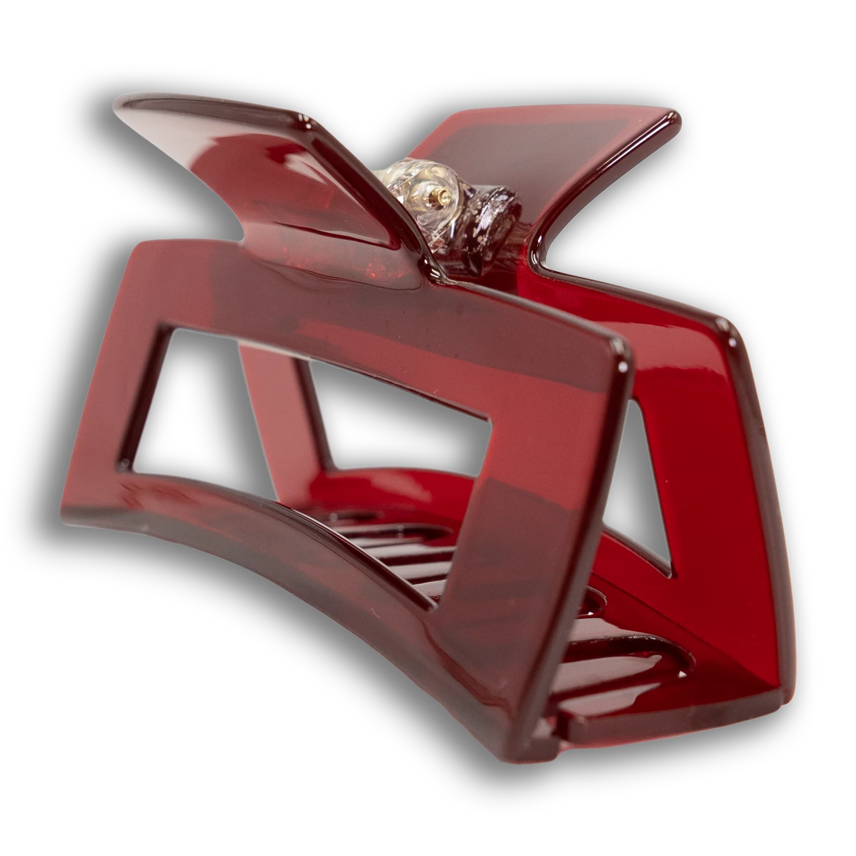 Maroon Rectangular Claw Clip - Image 3