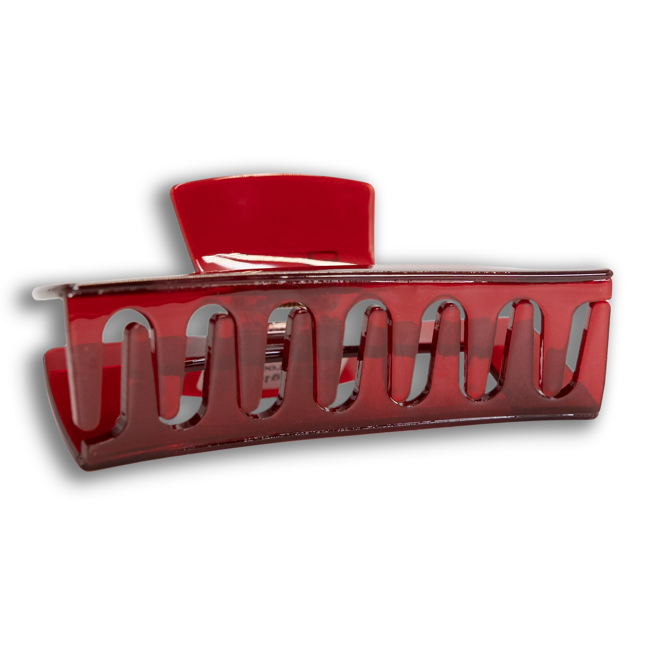 Maroon Rectangular Claw Clip - Image 4