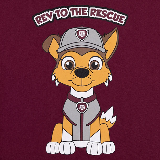 Rev to the Rescue Youth T-Shirt - Maroon - Image 3