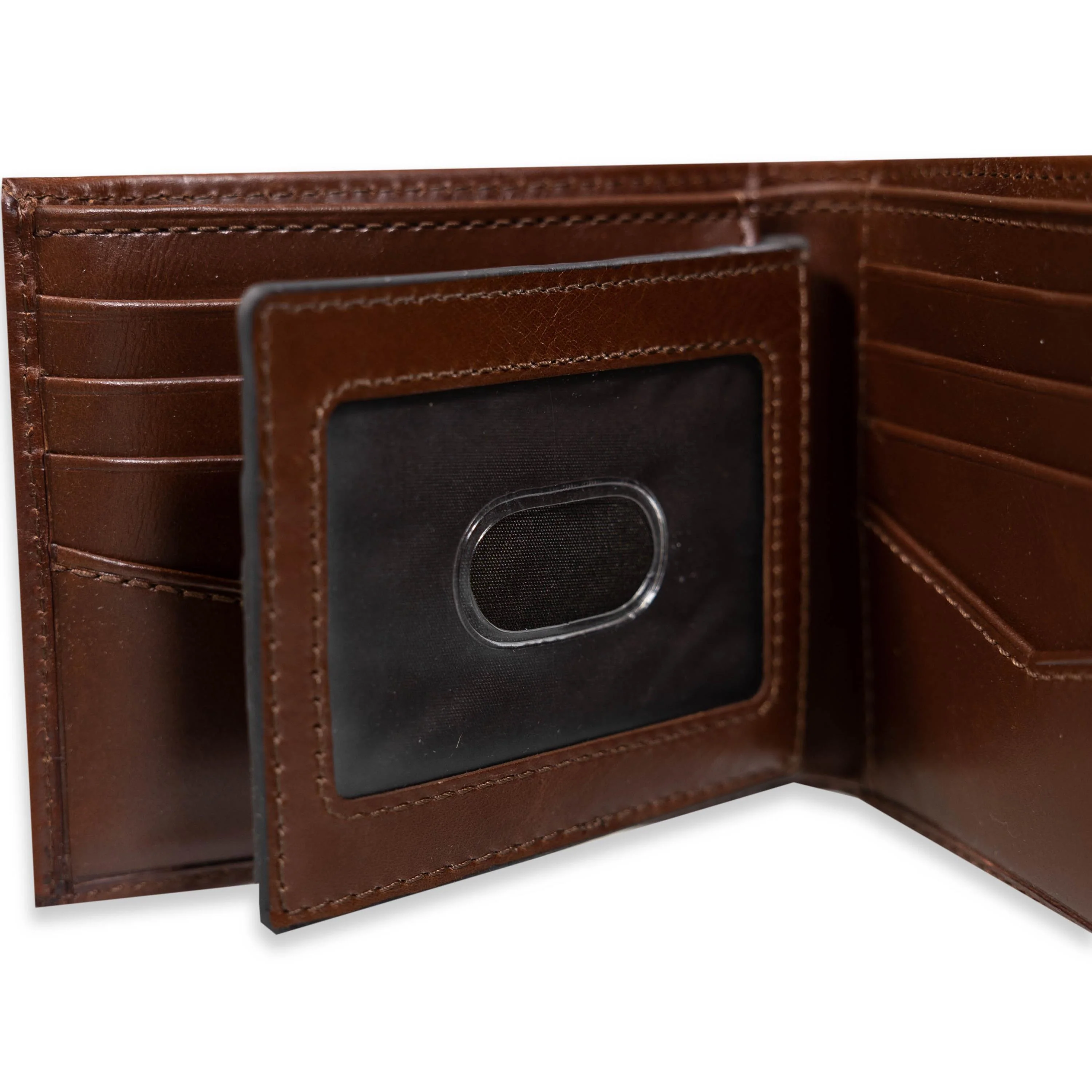 Texas A&M Fossil Ryan Rfid Passcase Dark Brown Wallet - Image 3