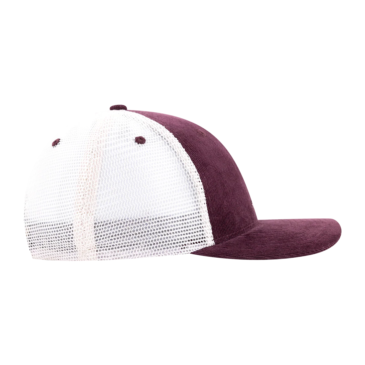 Sarge Walking Maroon Corduroy White Mesh Hat - Image 5