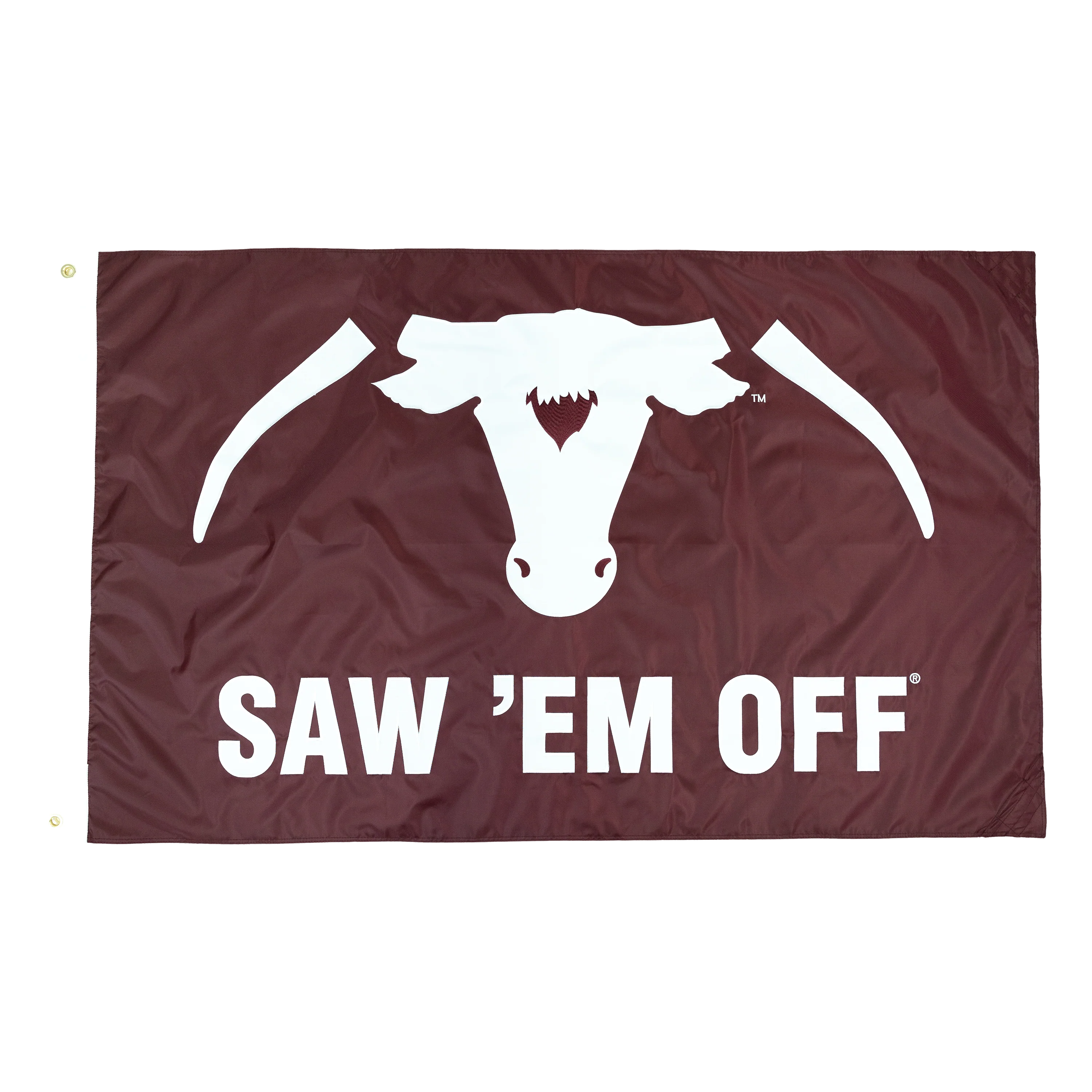 Saw Em Off Embroidered Double Sided Flag