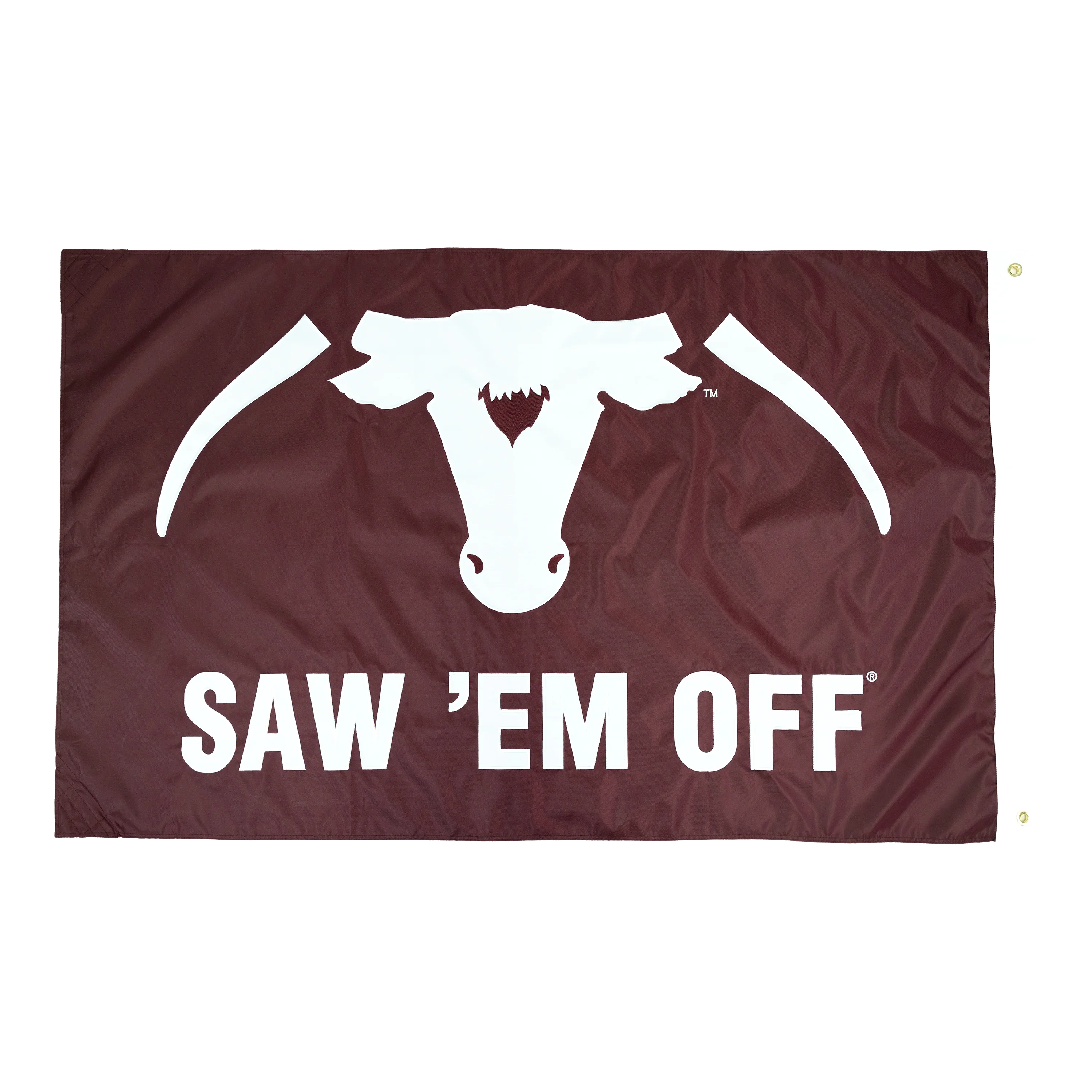 Saw Em Off Embroidered Double Sided Flag - Image 4