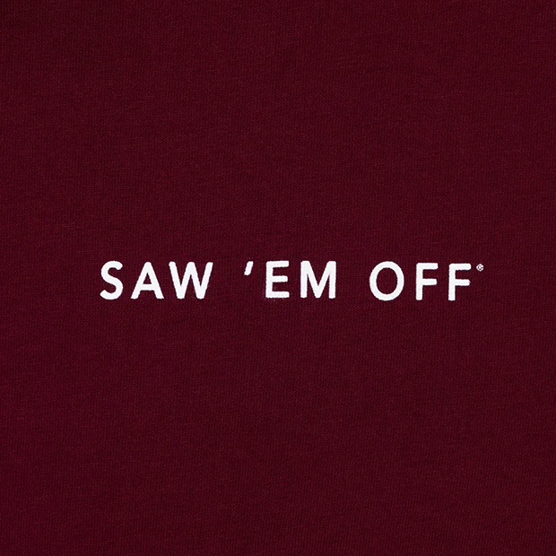 Saw 'Em Off Forever Maroon T-Shirt - Image 6
