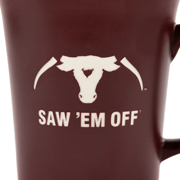 Saw 'Em Off Maroon Mug 13oz - Image 2