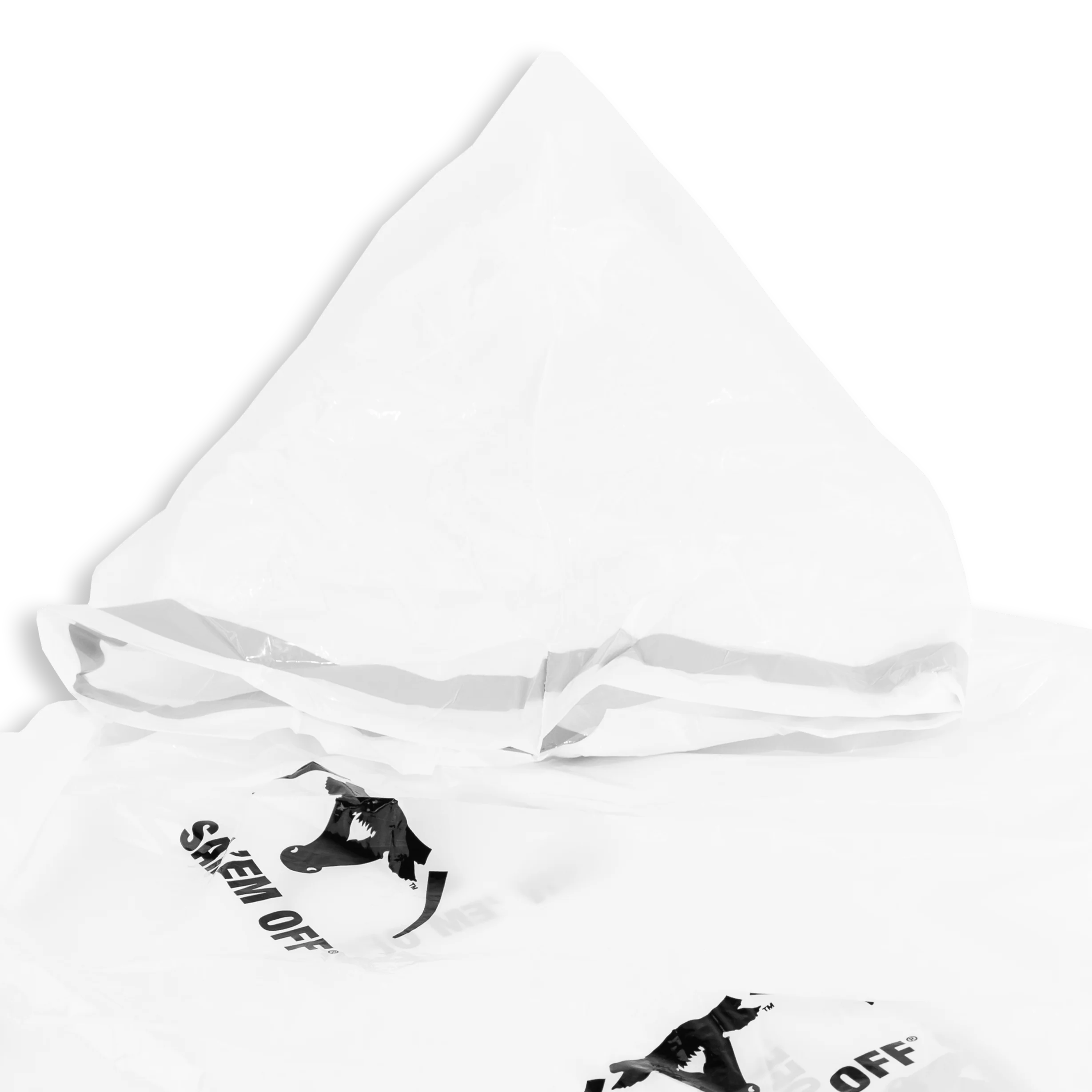 White Saw Em Off Lightweight Poncho - Image 4