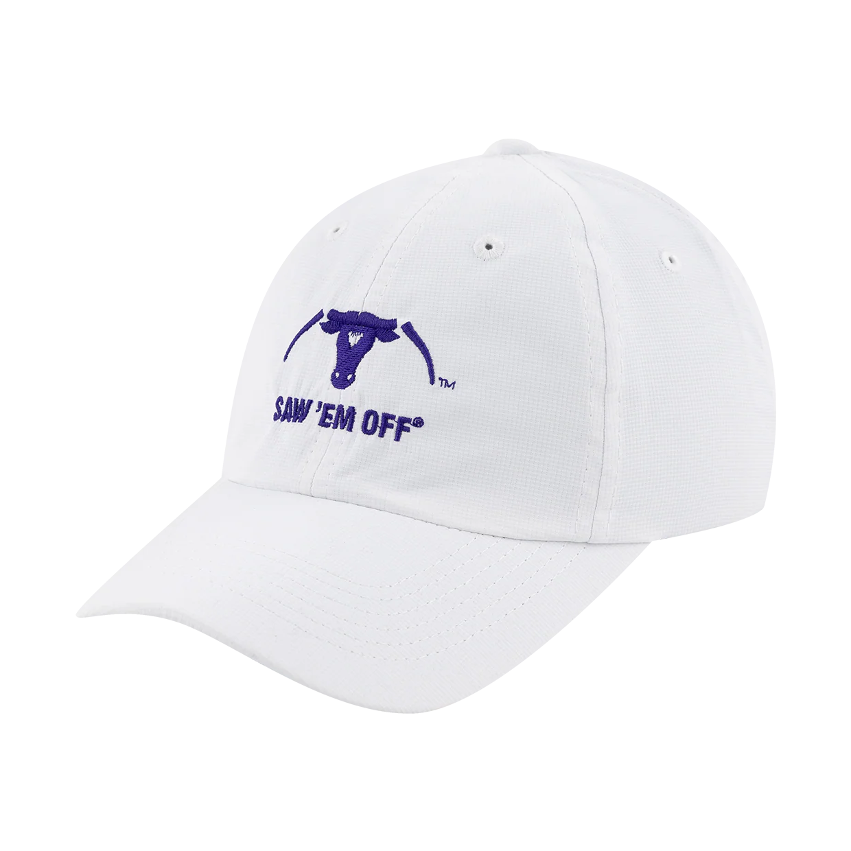 Saw 'Em Off Purple Embroidery Hat