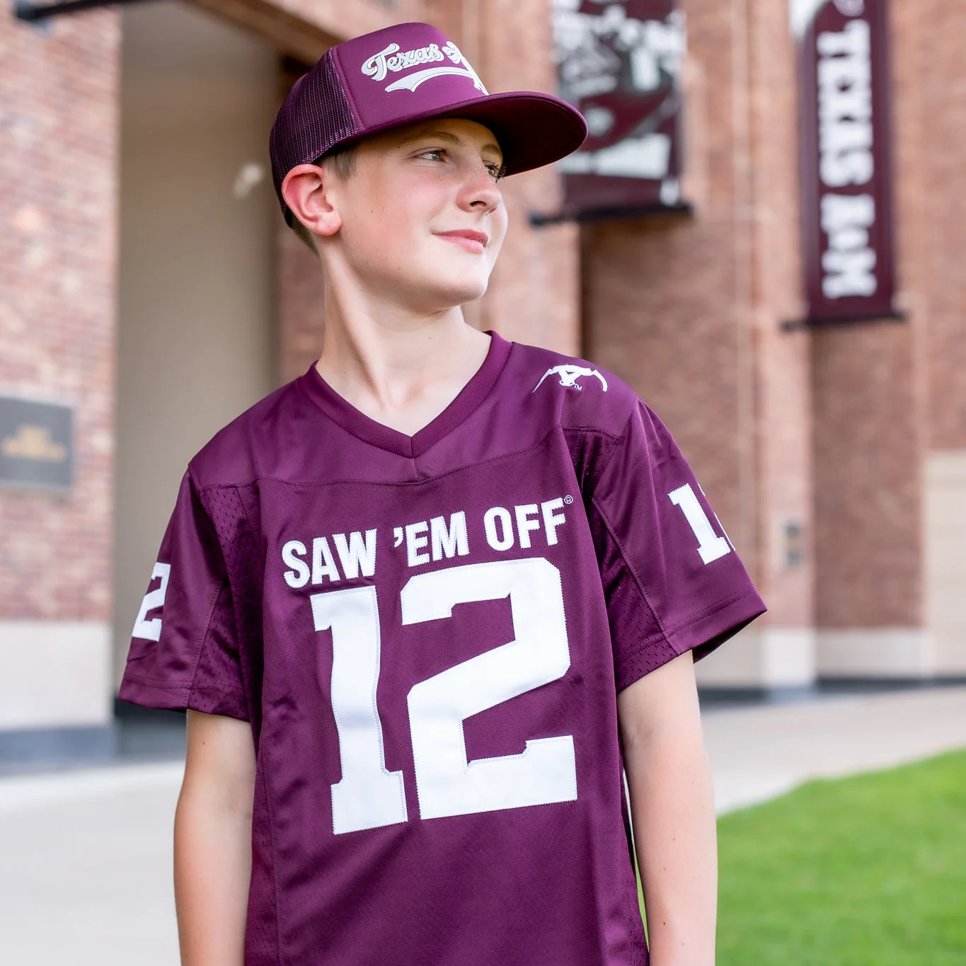 Saw 'Em Off Youth Football Jersey - Image 2