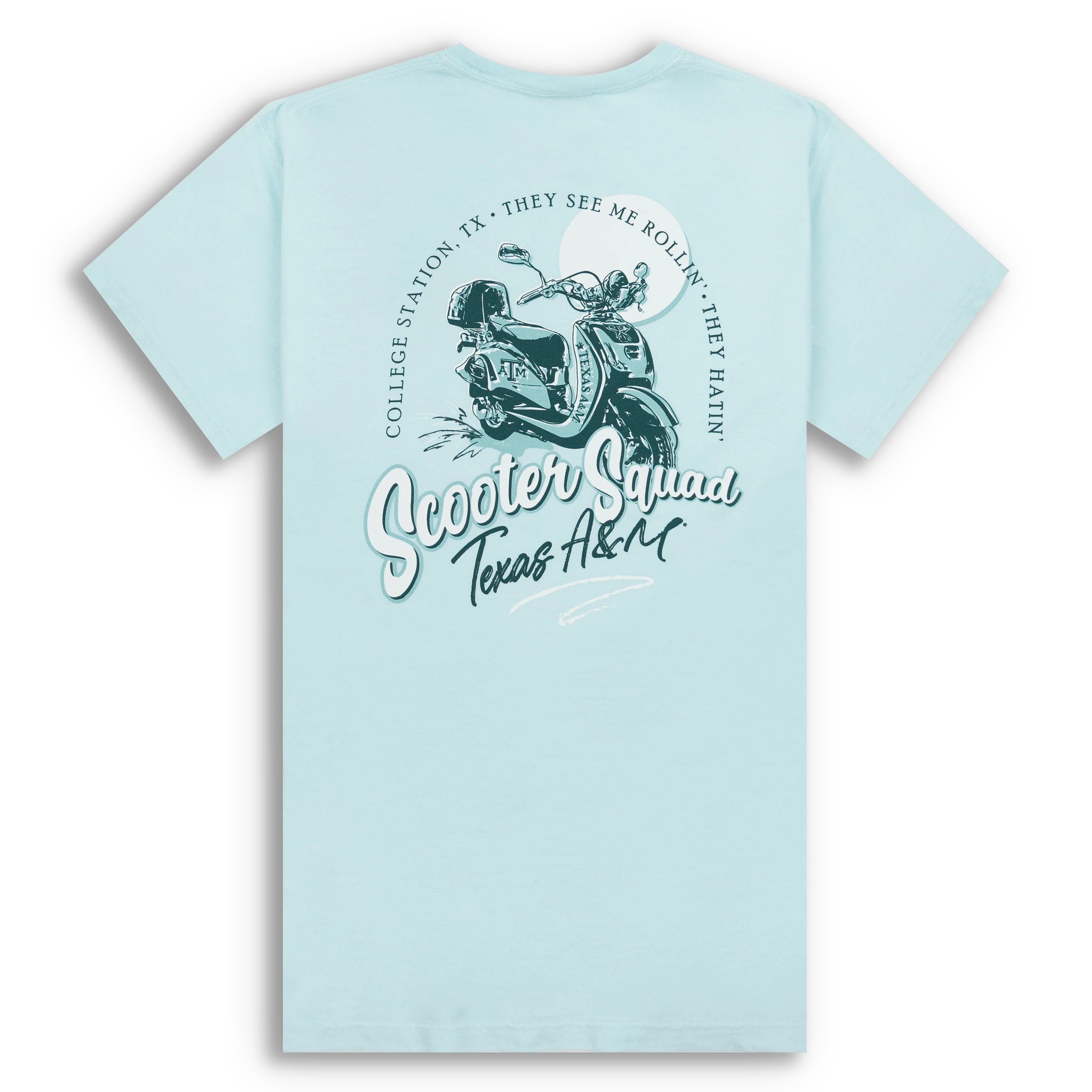 Texas A&M Scooter Squad Sky Blue T-Shirt