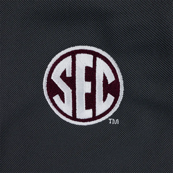 Script Aggies Adidas Dark Grey Baseball Jersey - Image 6