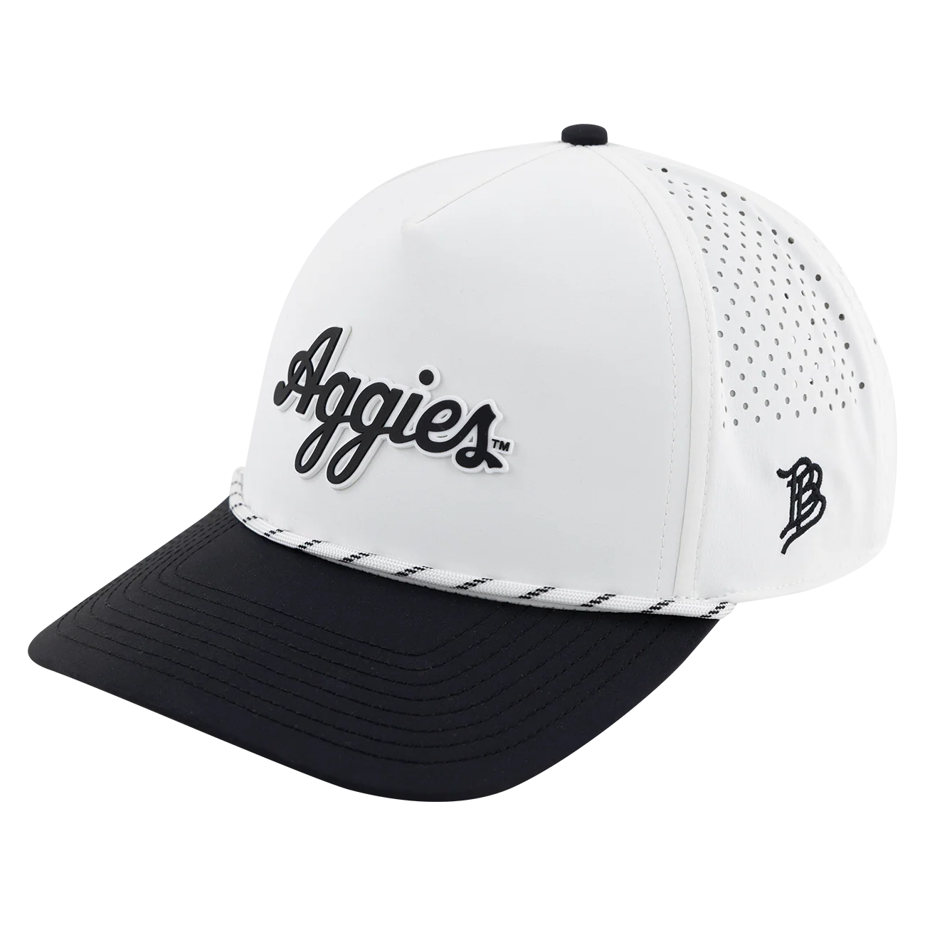 Script Aggies Branded Bills White Cap