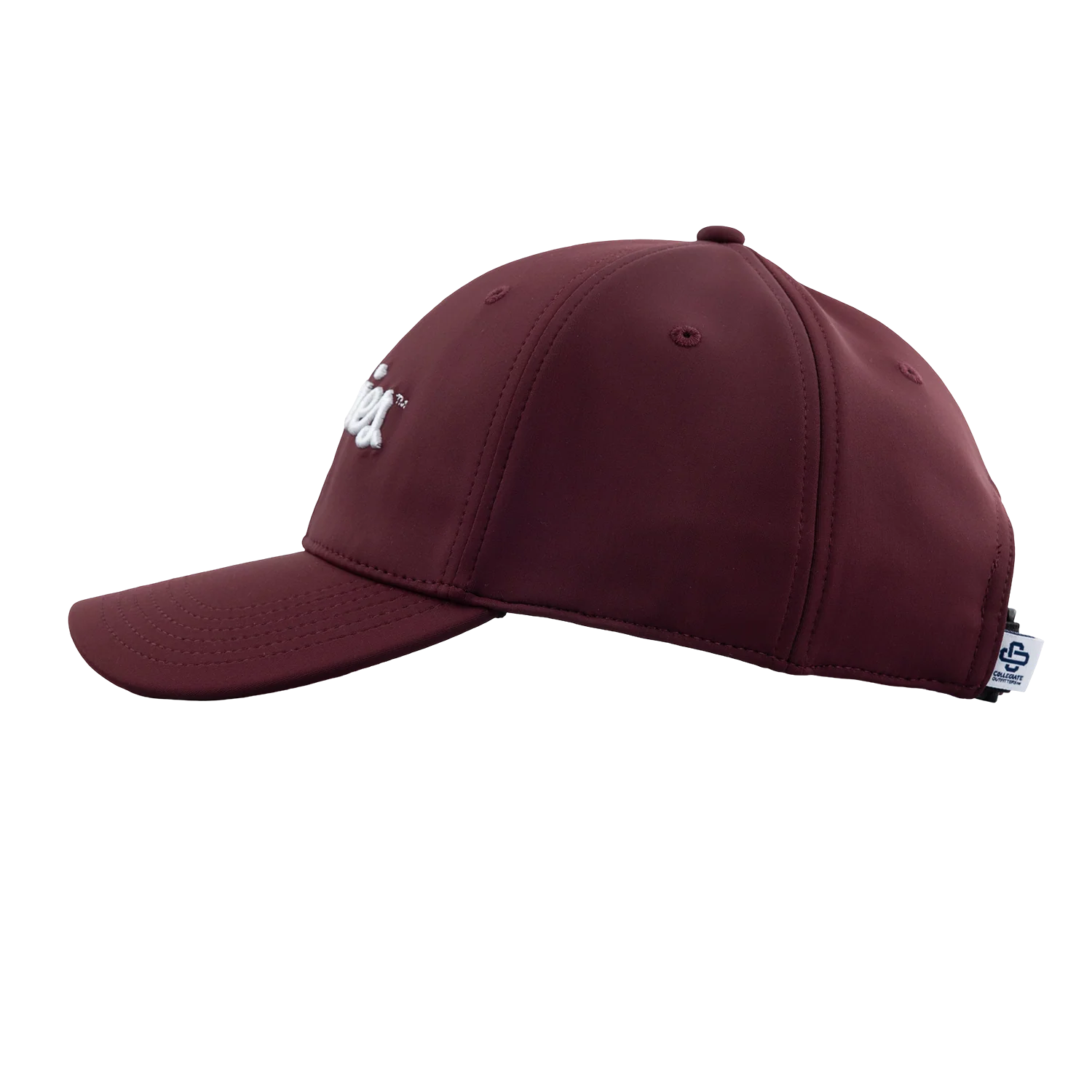 Script Aggies Collegiate Outfitters 6 Panel Hat - Maroon - Image 10