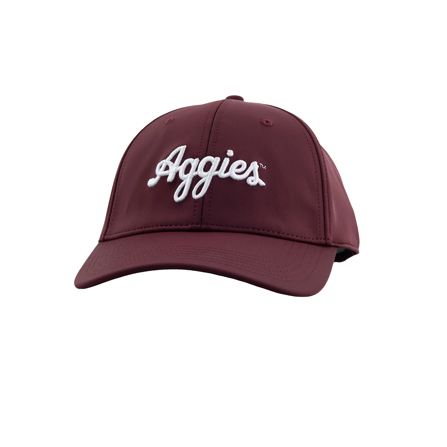 Script Aggies Collegiate Outfitters 6 Panel Hat - Maroon - Image 2