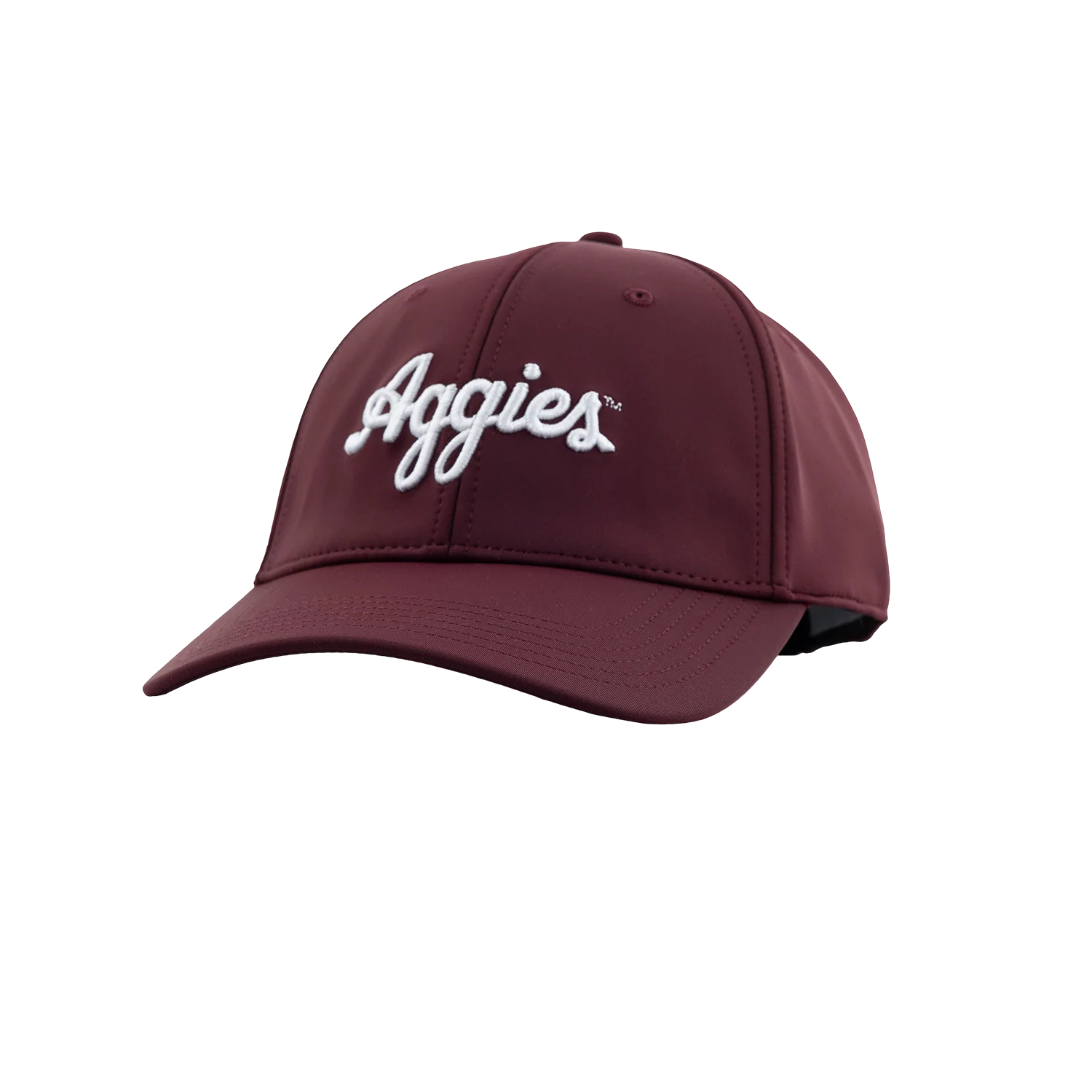 Script Aggies Collegiate Outfitters 6 Panel Hat - Maroon - Image 3