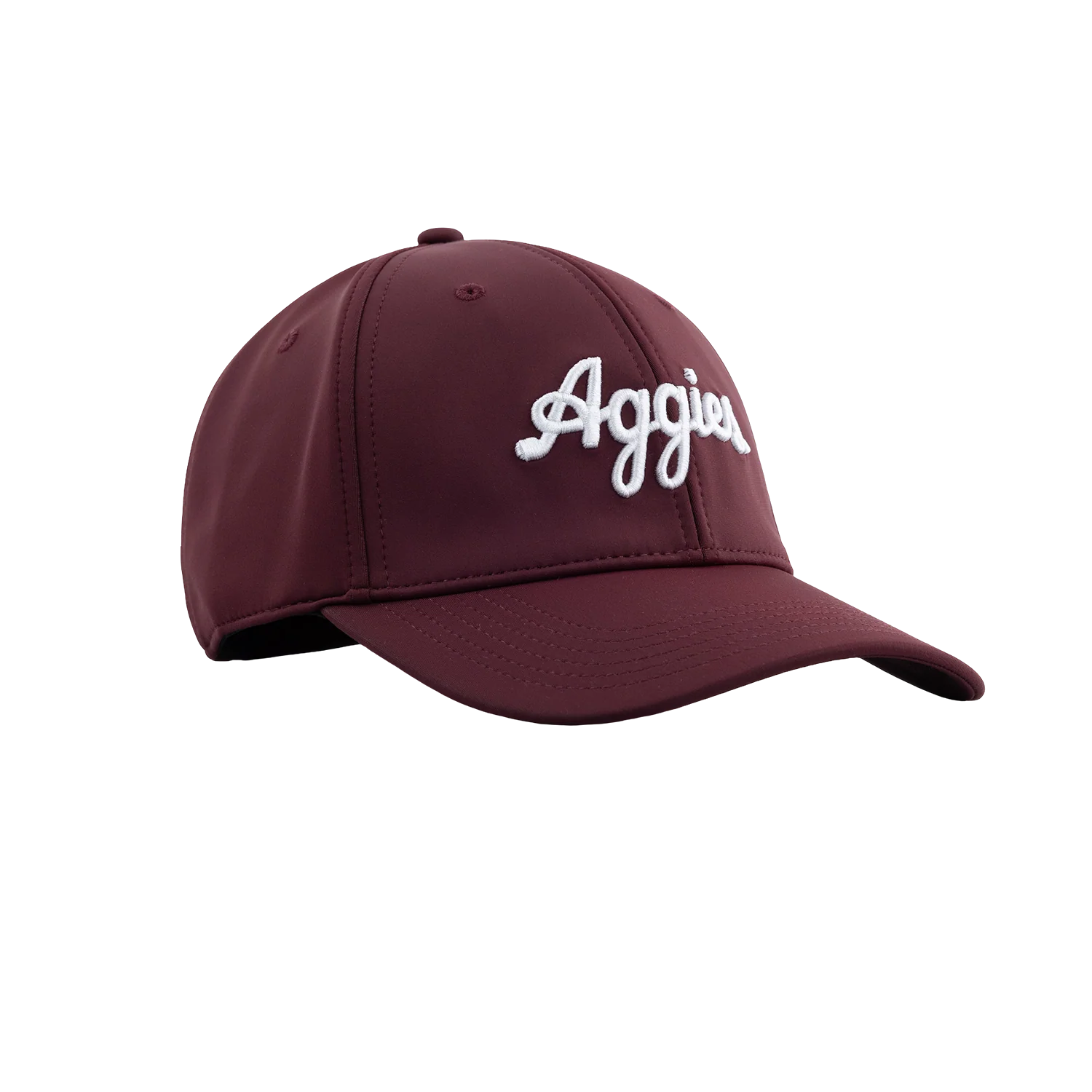 Script Aggies Collegiate Outfitters 6 Panel Hat - Maroon - Image 33
