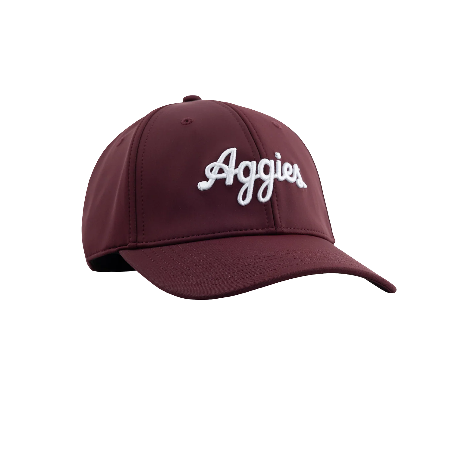 Script Aggies Collegiate Outfitters 6 Panel Hat - Maroon - Image 34