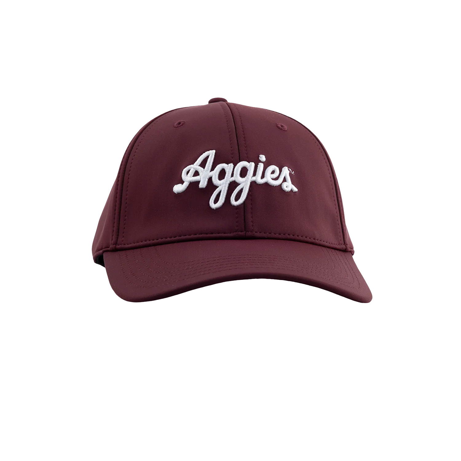 Script Aggies Collegiate Outfitters 6 Panel Hat - Maroon - Image 36