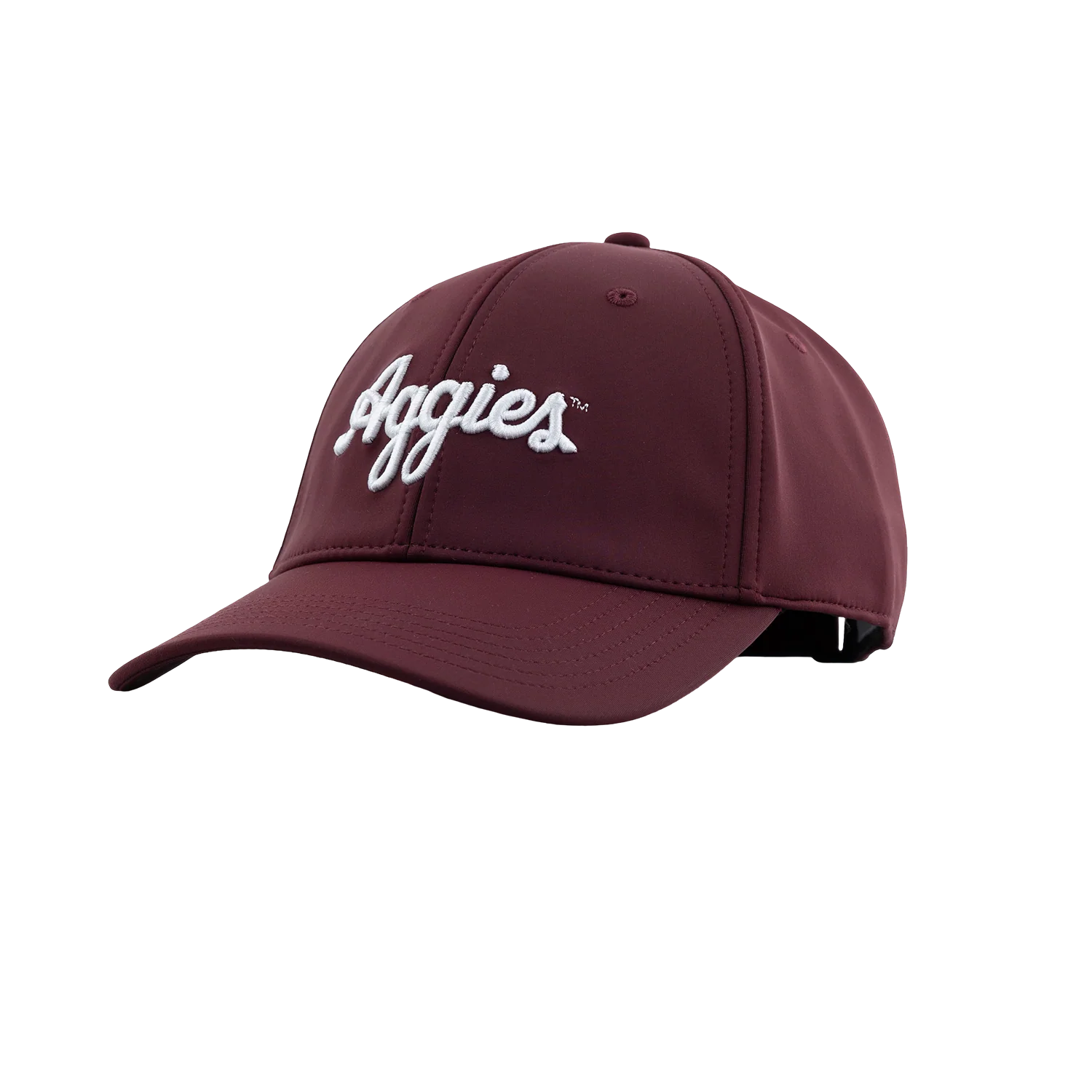Script Aggies Collegiate Outfitters 6 Panel Hat - Maroon - Image 4