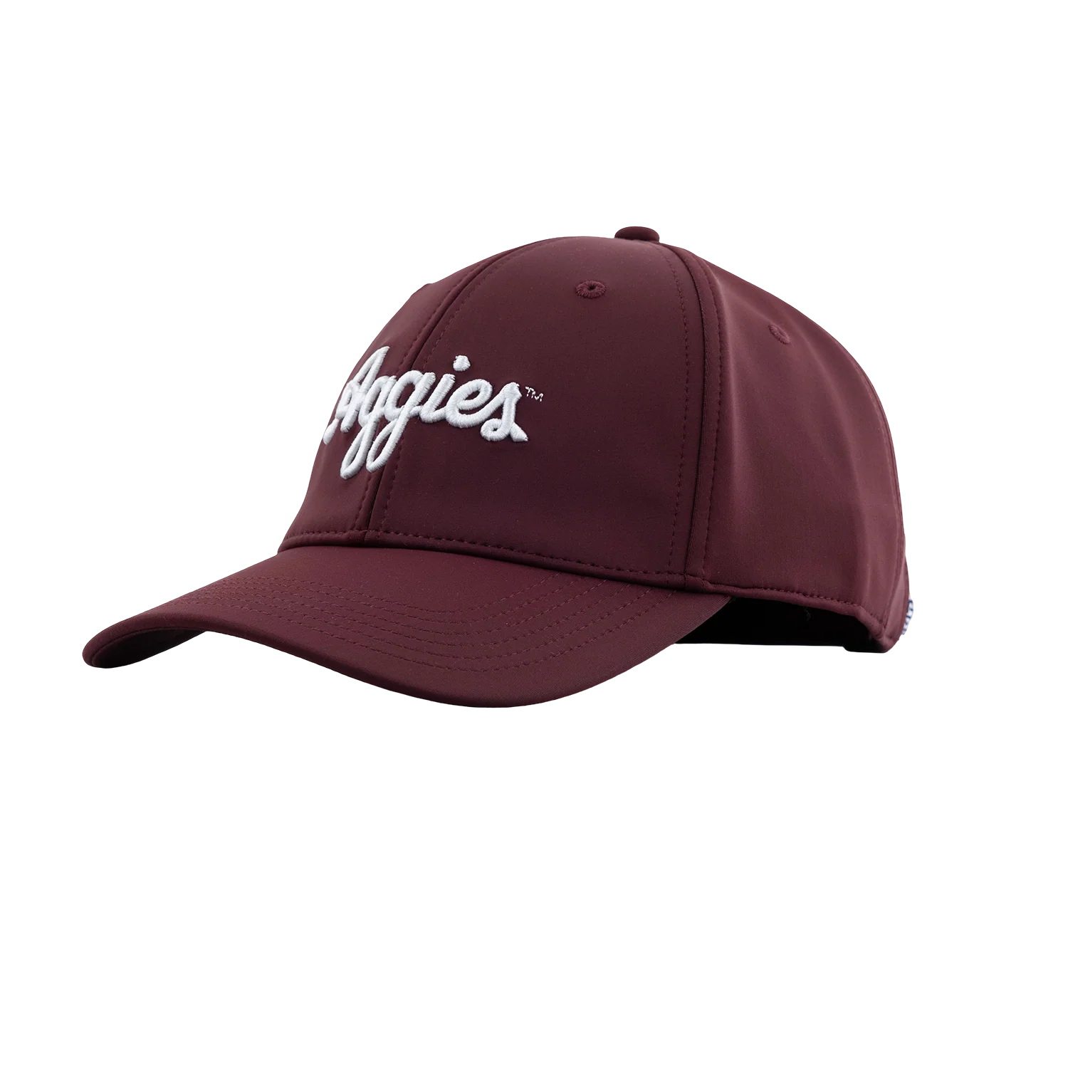 Script Aggies Collegiate Outfitters 6 Panel Hat - Maroon - Image 5