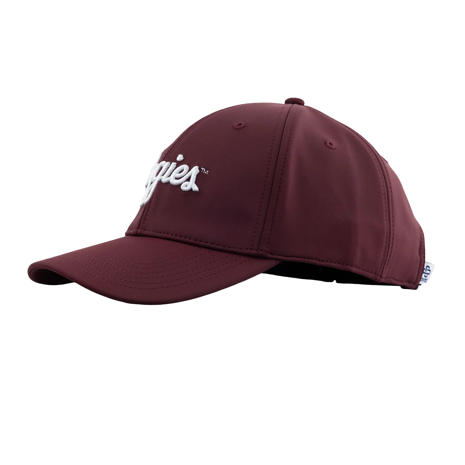 Script Aggies Collegiate Outfitters 6 Panel Hat - Maroon - Image 7