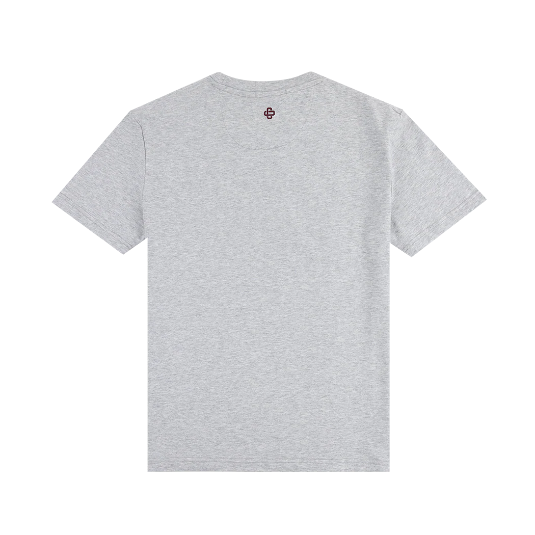 Script Aggies Collegiate Outfitters Felt T-Shirt - Gray - Image 2