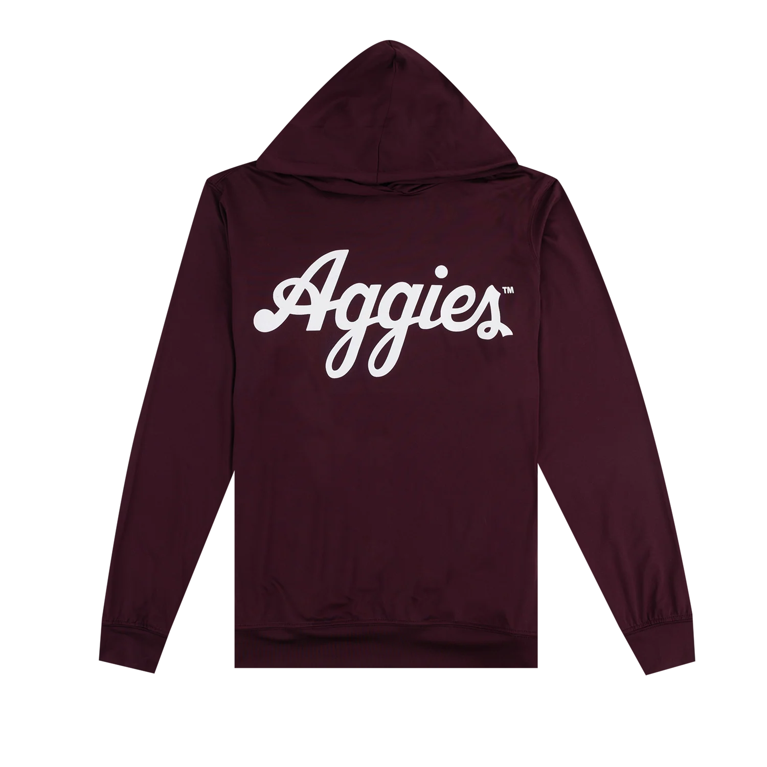 Script Aggies Collegiate Outfitters T-Shirt Hoodie - Maroon
