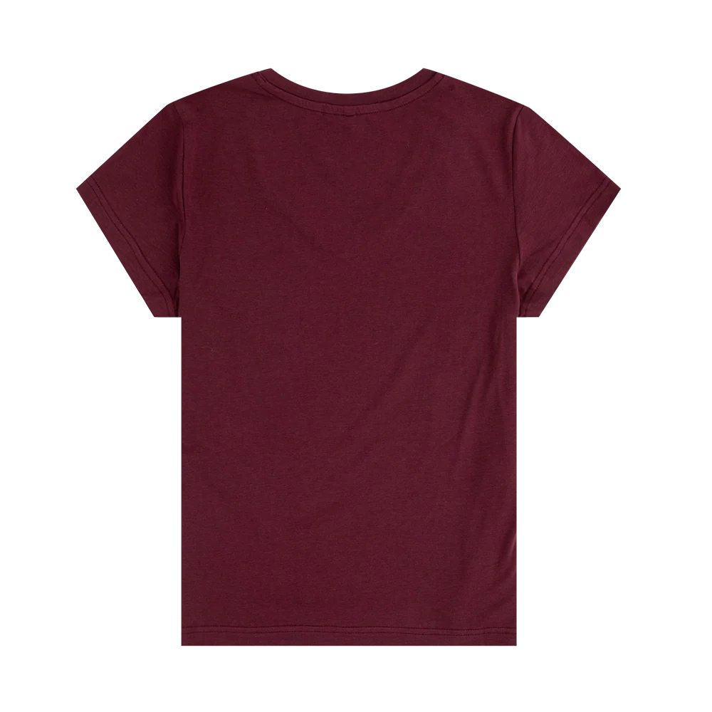 Script Aggies Collegiate Outfitters V-Neck Top - Maroon - Image 3