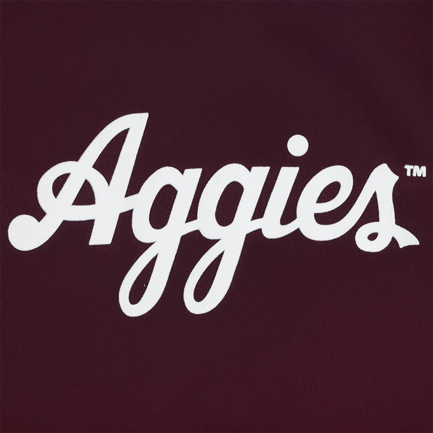 Script Aggies Collegiate Outfitters Youth T-Shirt Hoodie - Maroon - Image 3