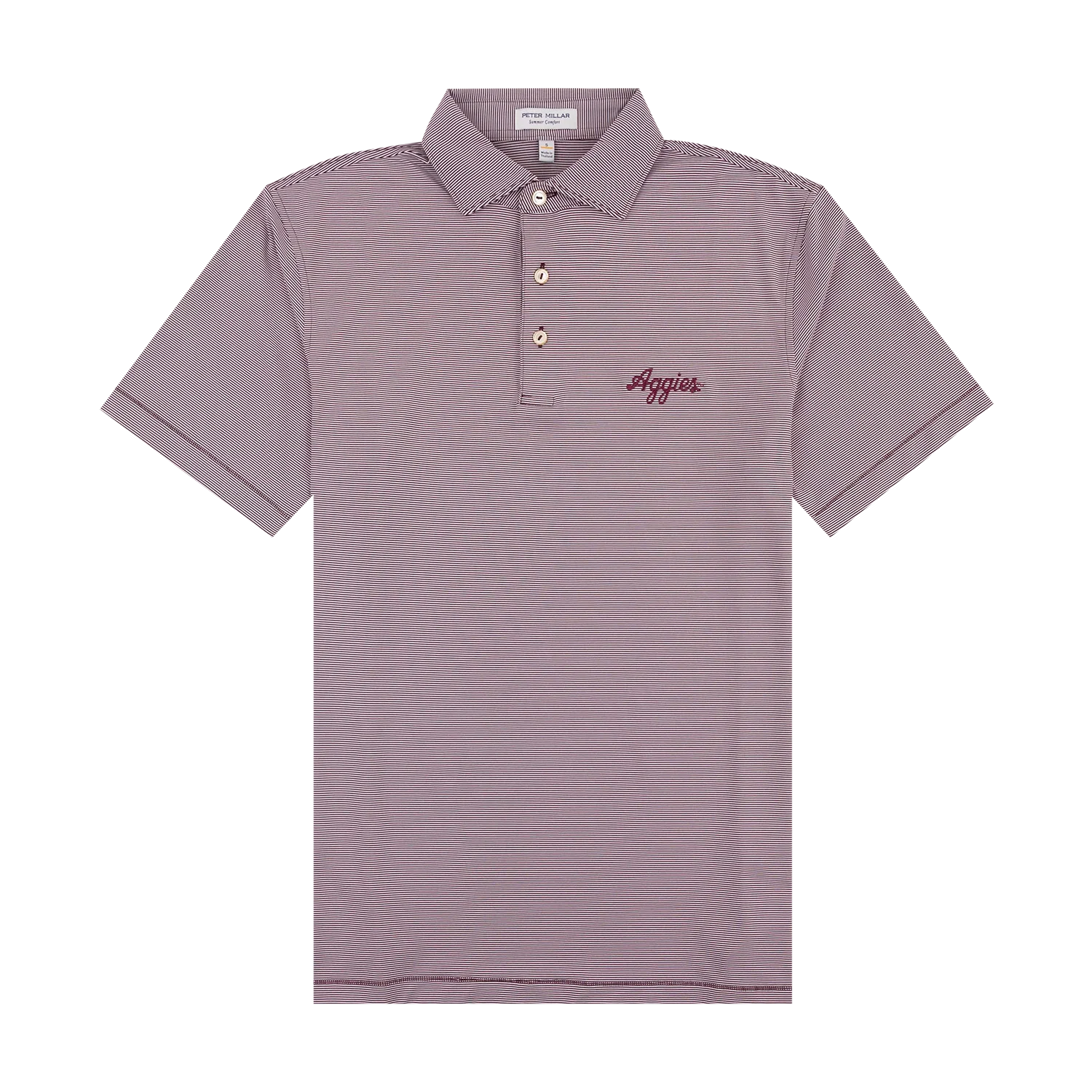 Script Aggies Peter Millar Performance Polo - Maroon