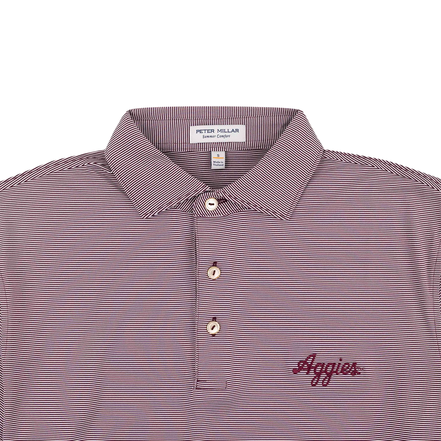 Script Aggies Peter Millar Performance Polo - Maroon - Image 3