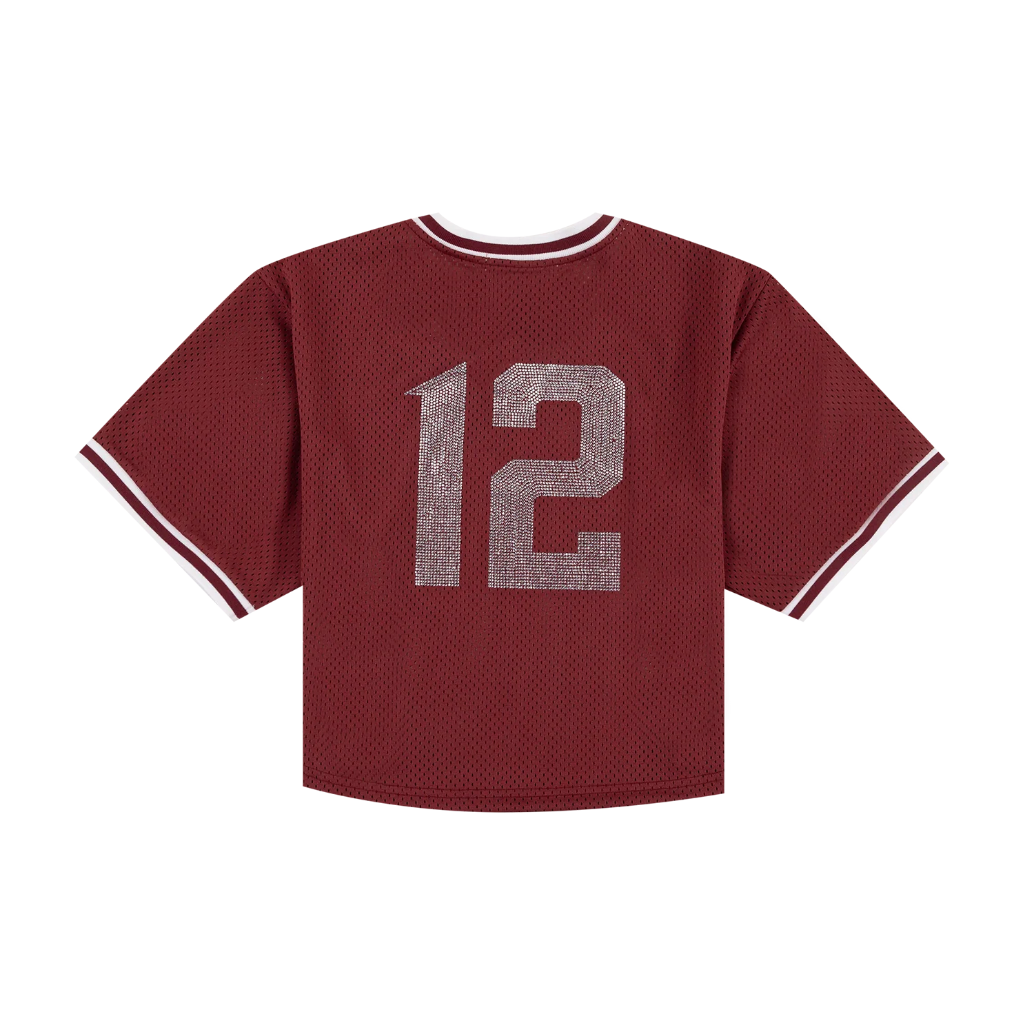 Script Aggies Rhinestone Embellished Pullover Jersey - Maroon - Image 3