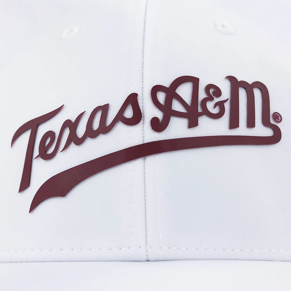 Script Texas A&M Collegiate Outfitters Swoop Hat - White - Image 2