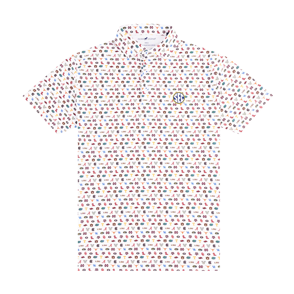 SEC All Over Horn Legend Team Polo