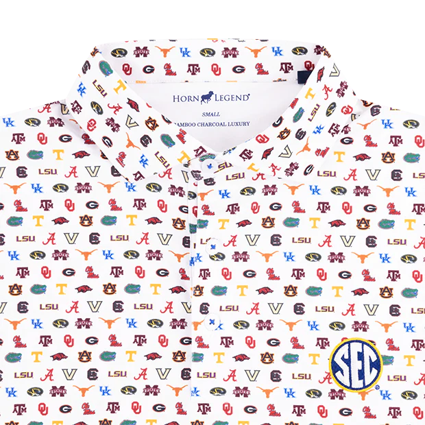 SEC All Over Horn Legend Team Polo - Image 4