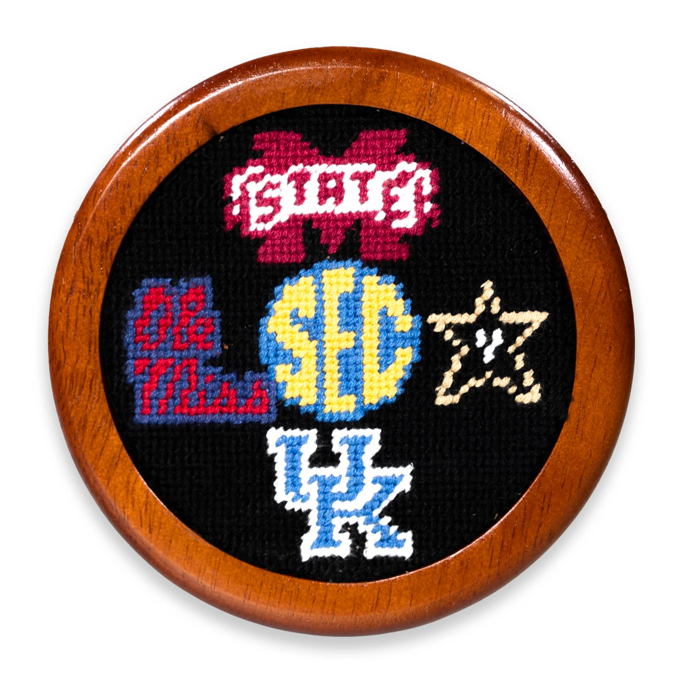 Smathers & Branson Sec Stitched Wooden Coasters - Image 3