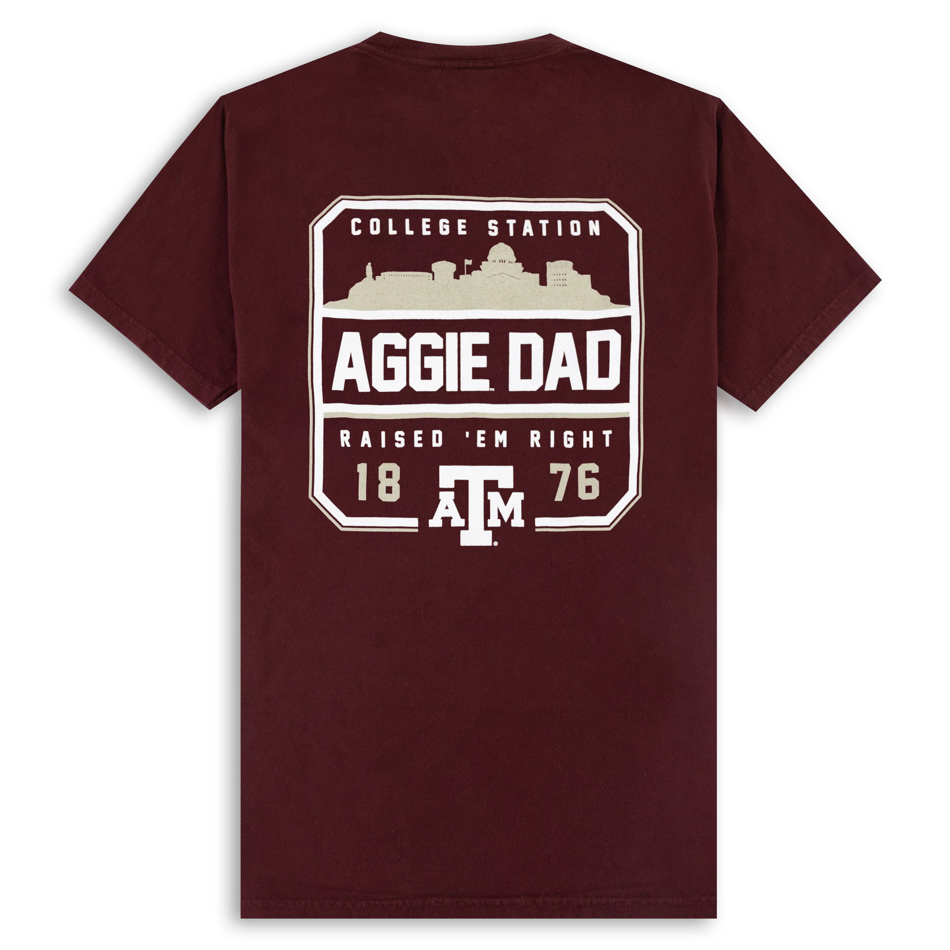 Texas A&M Aggie Dad Skyline T-Shirt