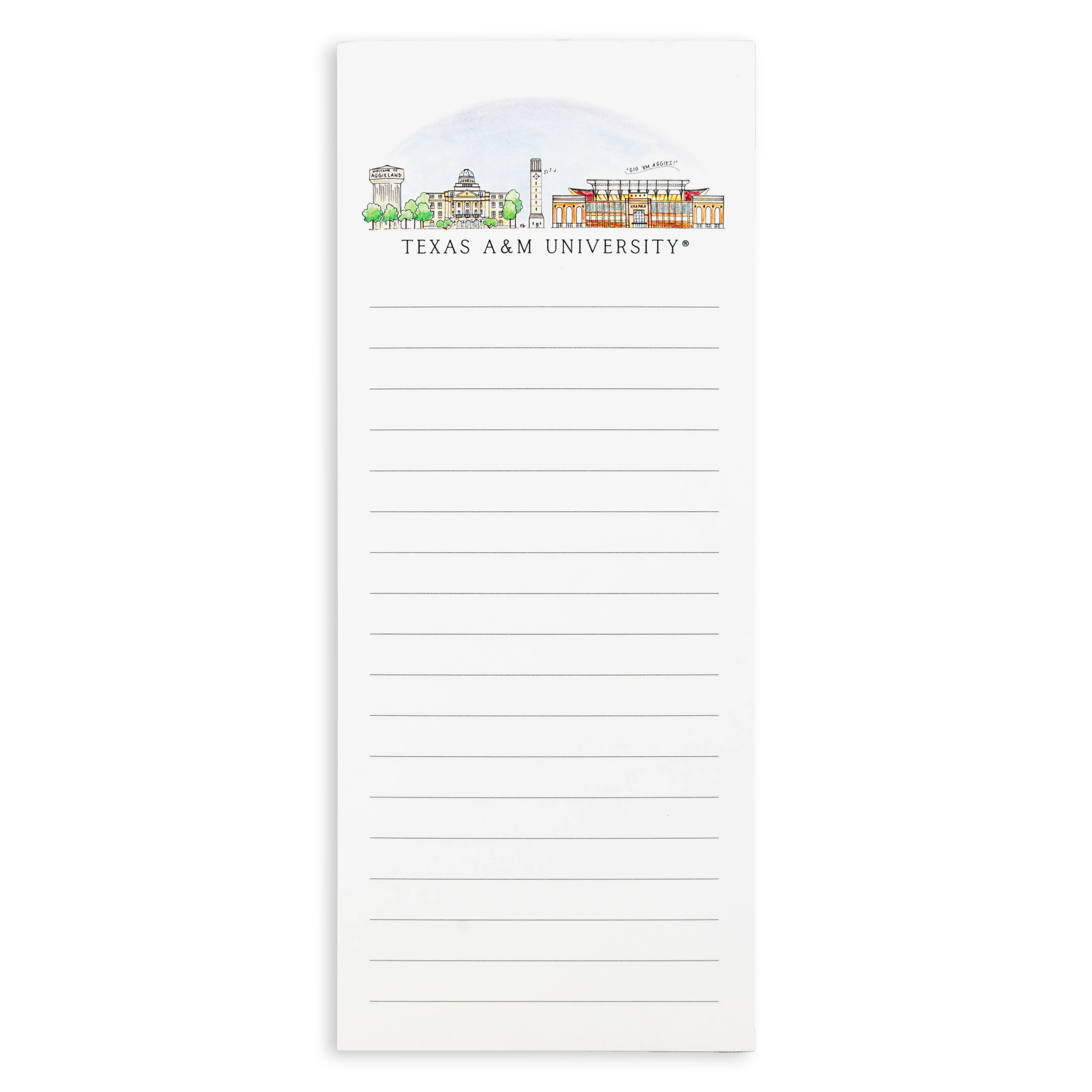 Texas A&M Skyline Notepad