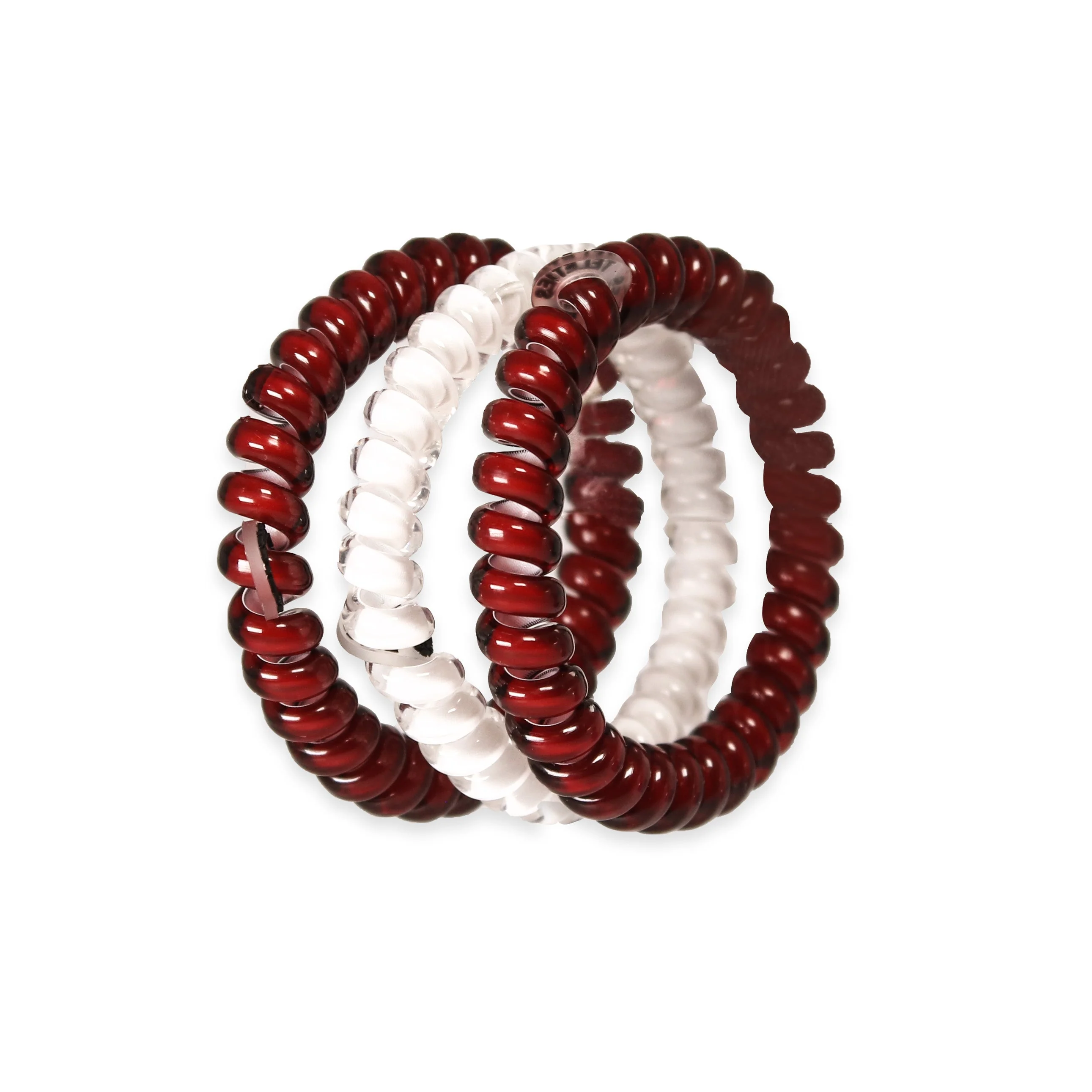 Maroon & White Small Teleties - Image 2