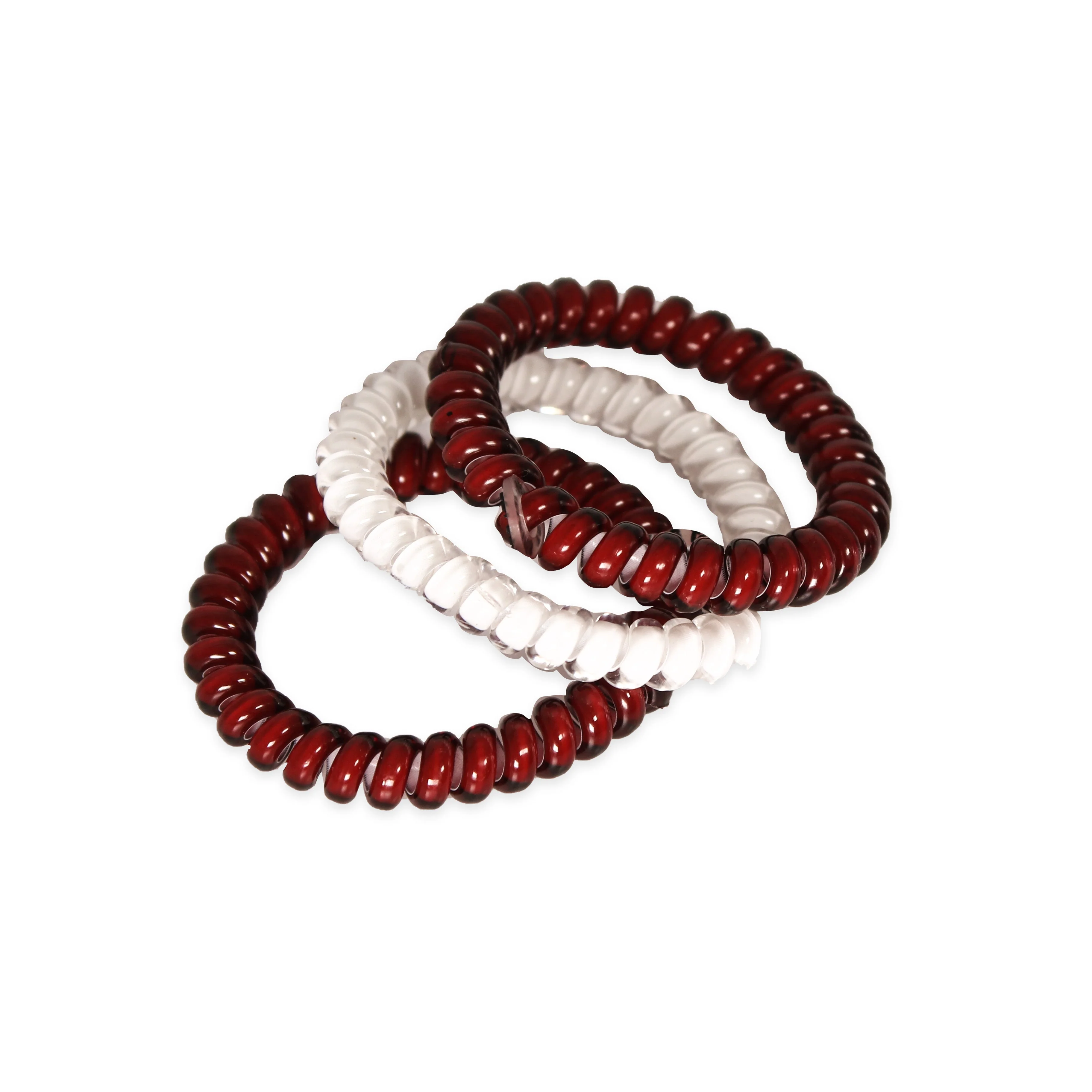 Maroon & White Small Teleties - Image 3