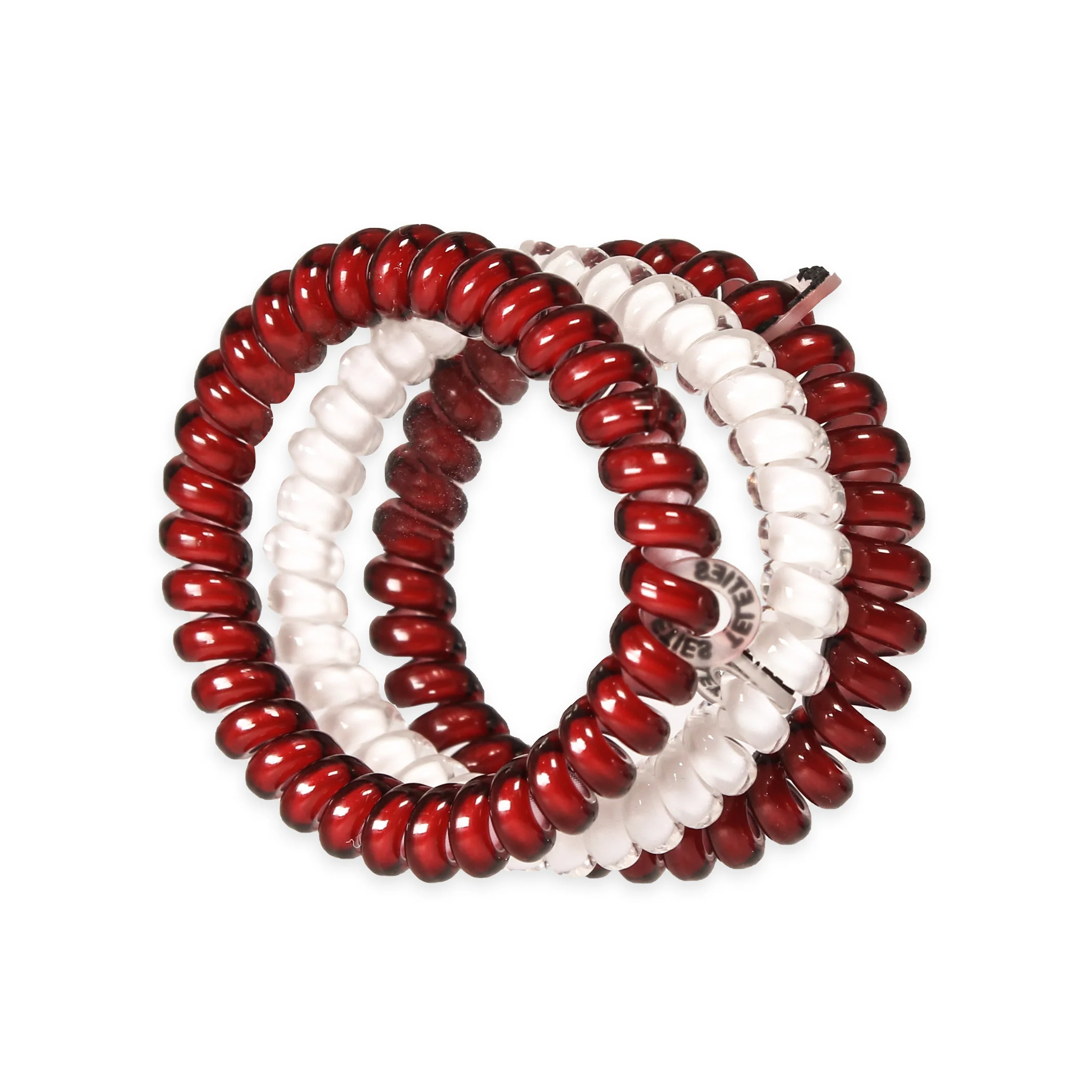 Maroon & White Small Teleties - Image 5