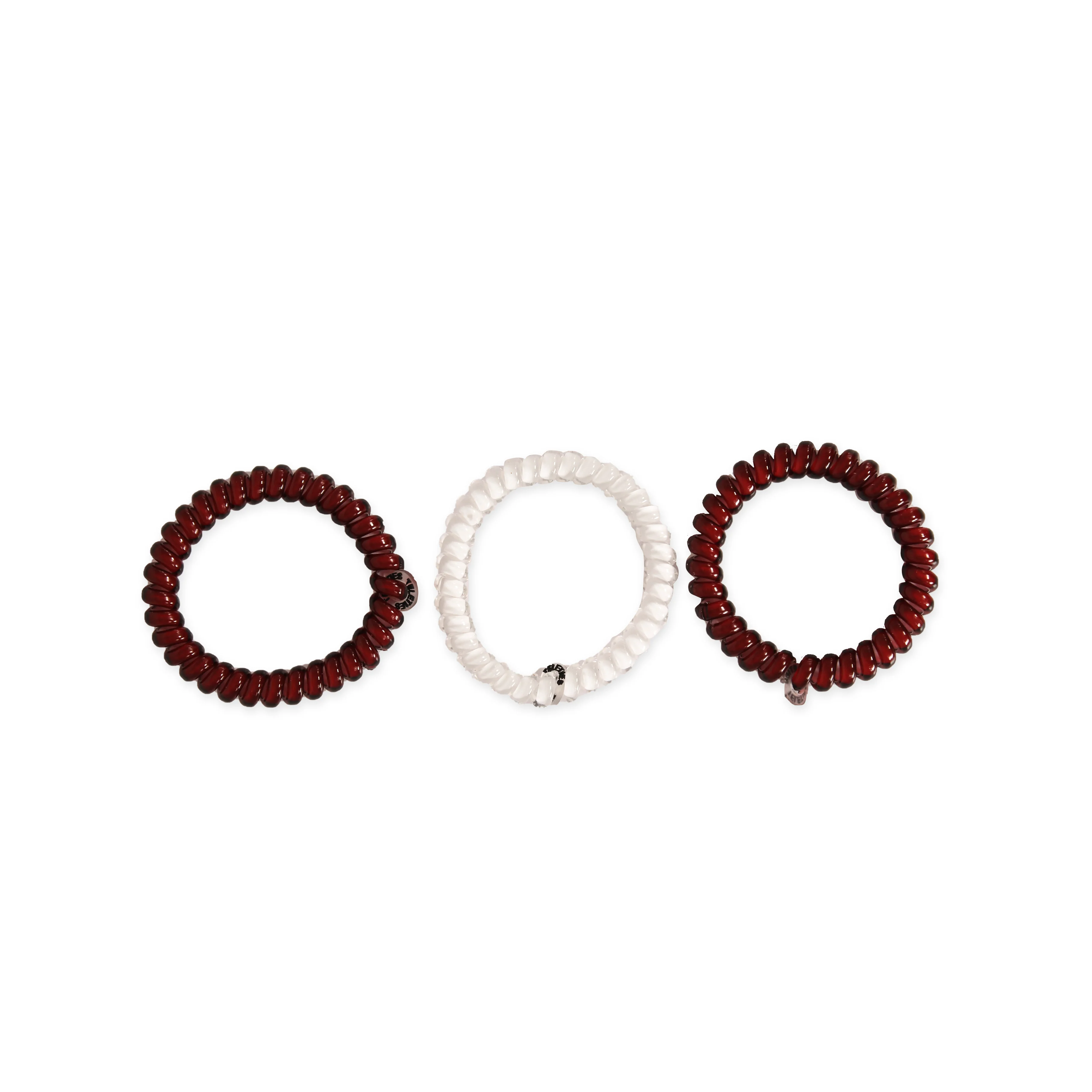 Maroon & White Small Teleties - Image 8