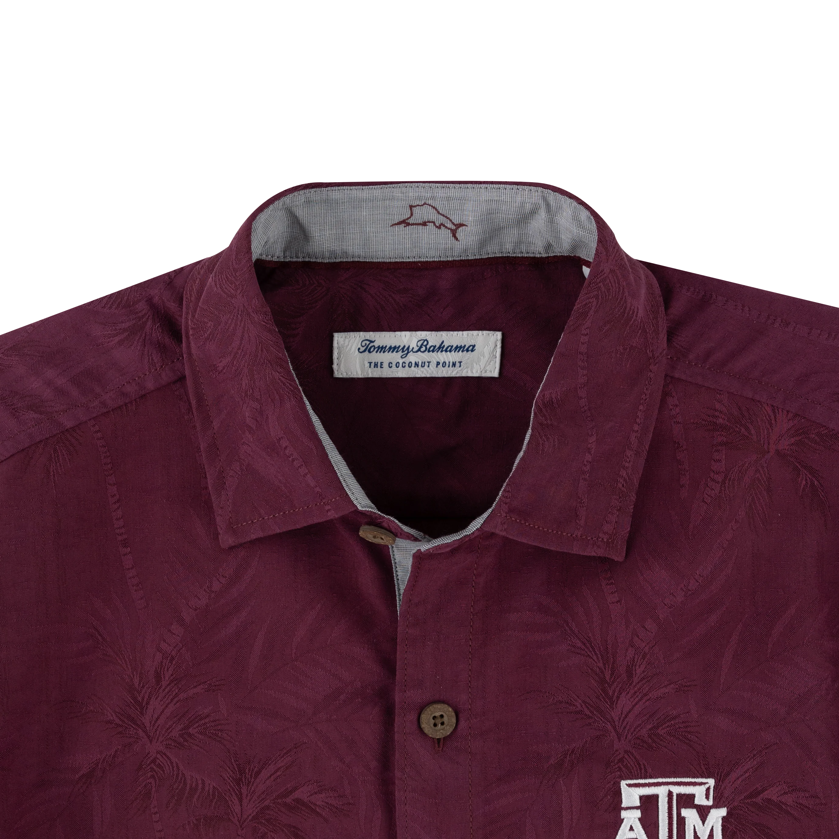 Texas A&M Tommy Bahama Palm Vista Button Down - Image 3